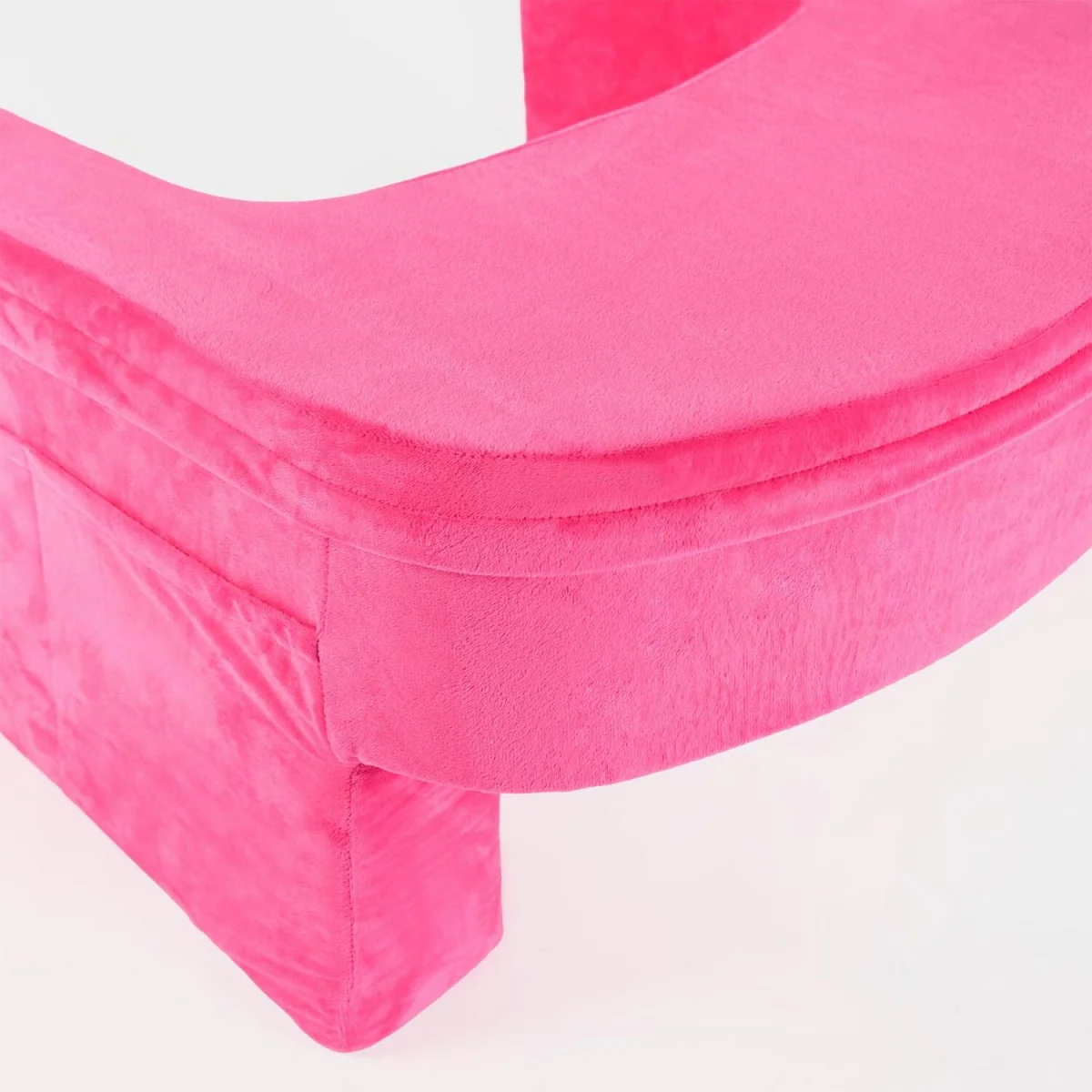 OHS Leopard Print Gaming Desk Lap Pillow - Hot Pink – image 7
