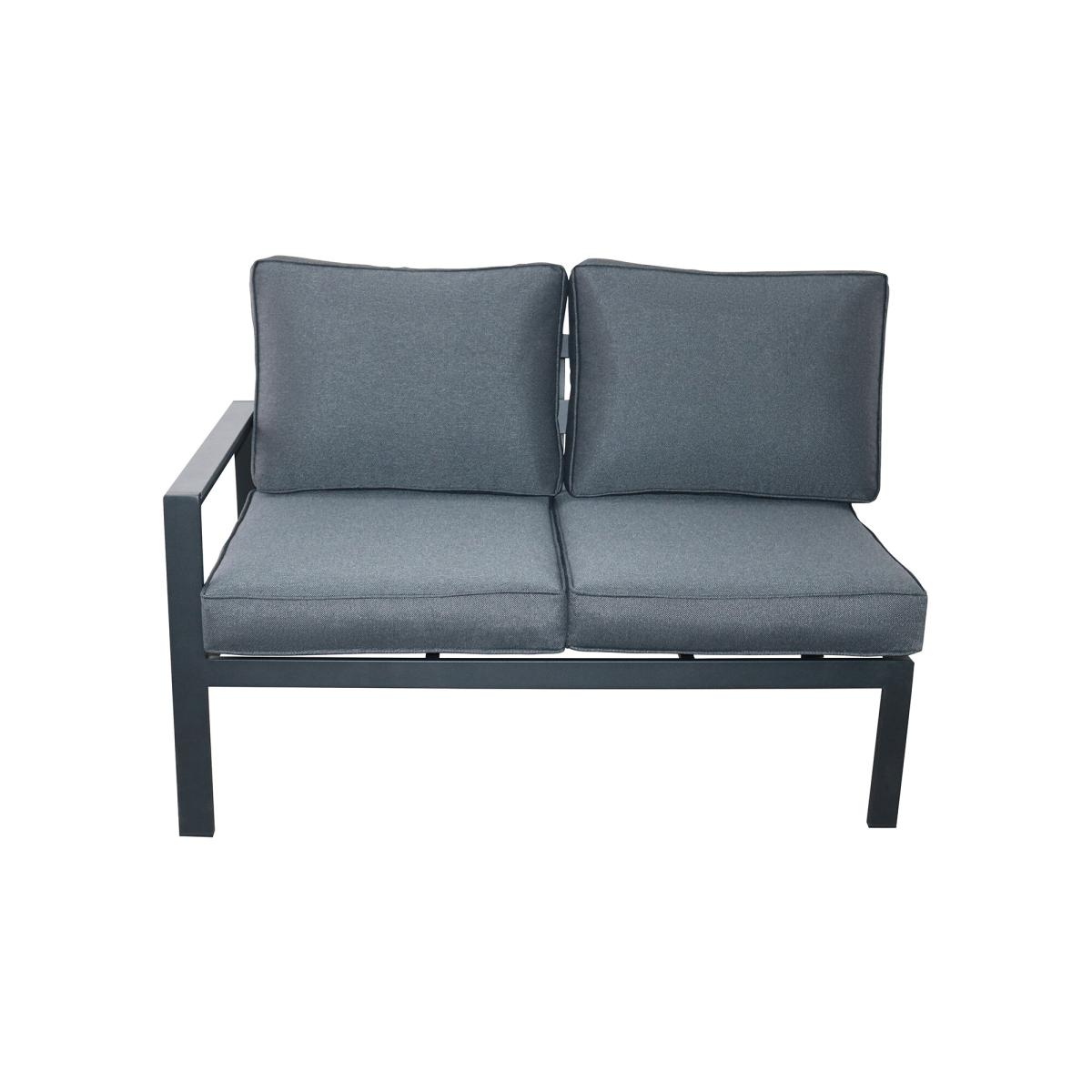 Santos Garden Rising Table Corner Sofa Set, Aluminium, Grey | Barker & Stonehouse – image 3