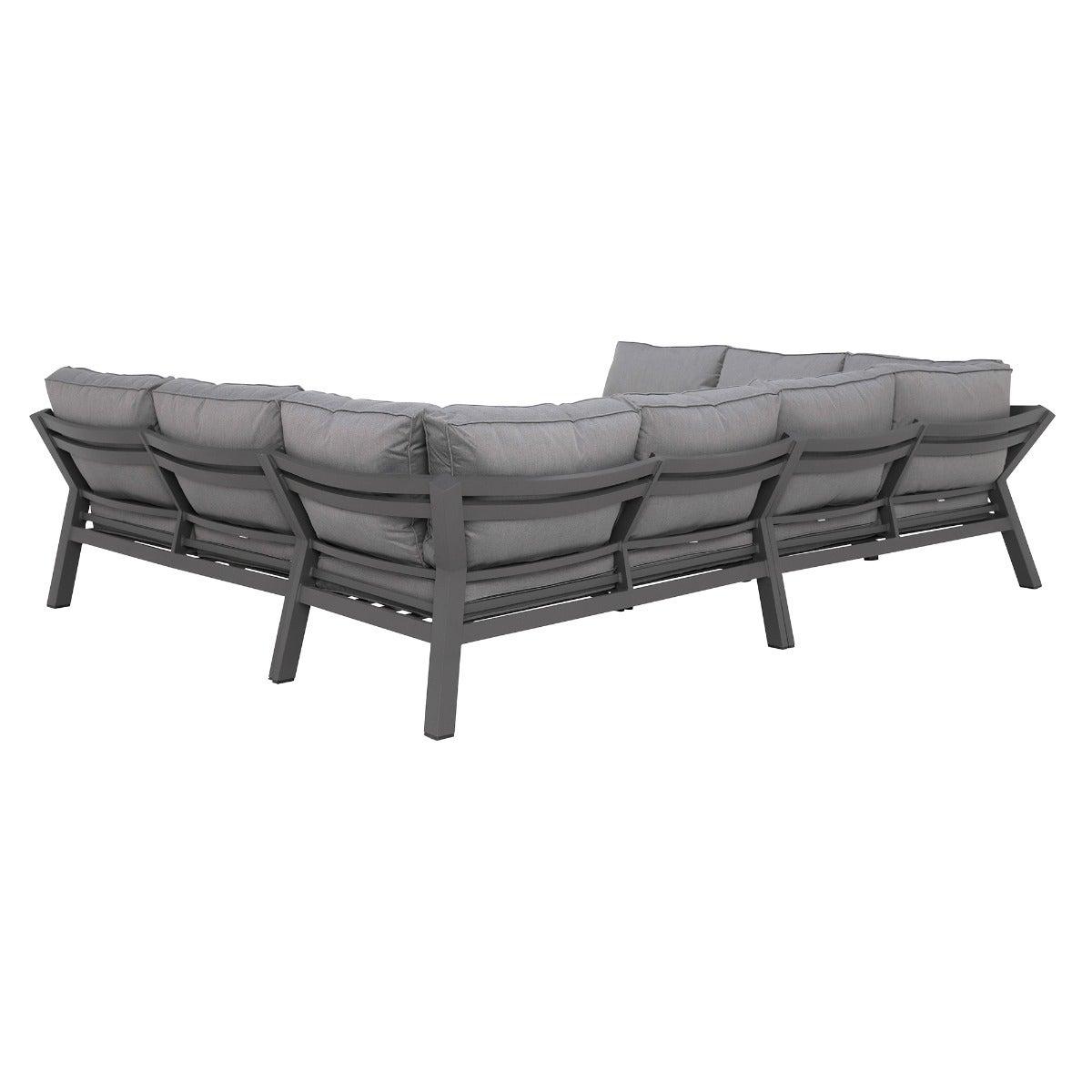 Soho U-Shaped Garden 8 Seater Sofa Set, Grey | Barker & Stonehouse – image 9