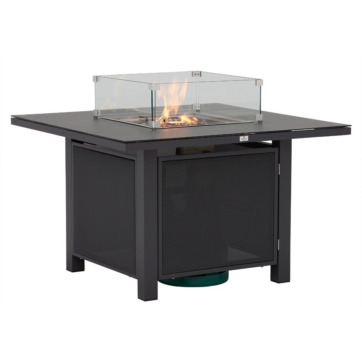 Rio Garden 4 Seater Square Firepit Set, Grey | Barker & Stonehouse – image 3