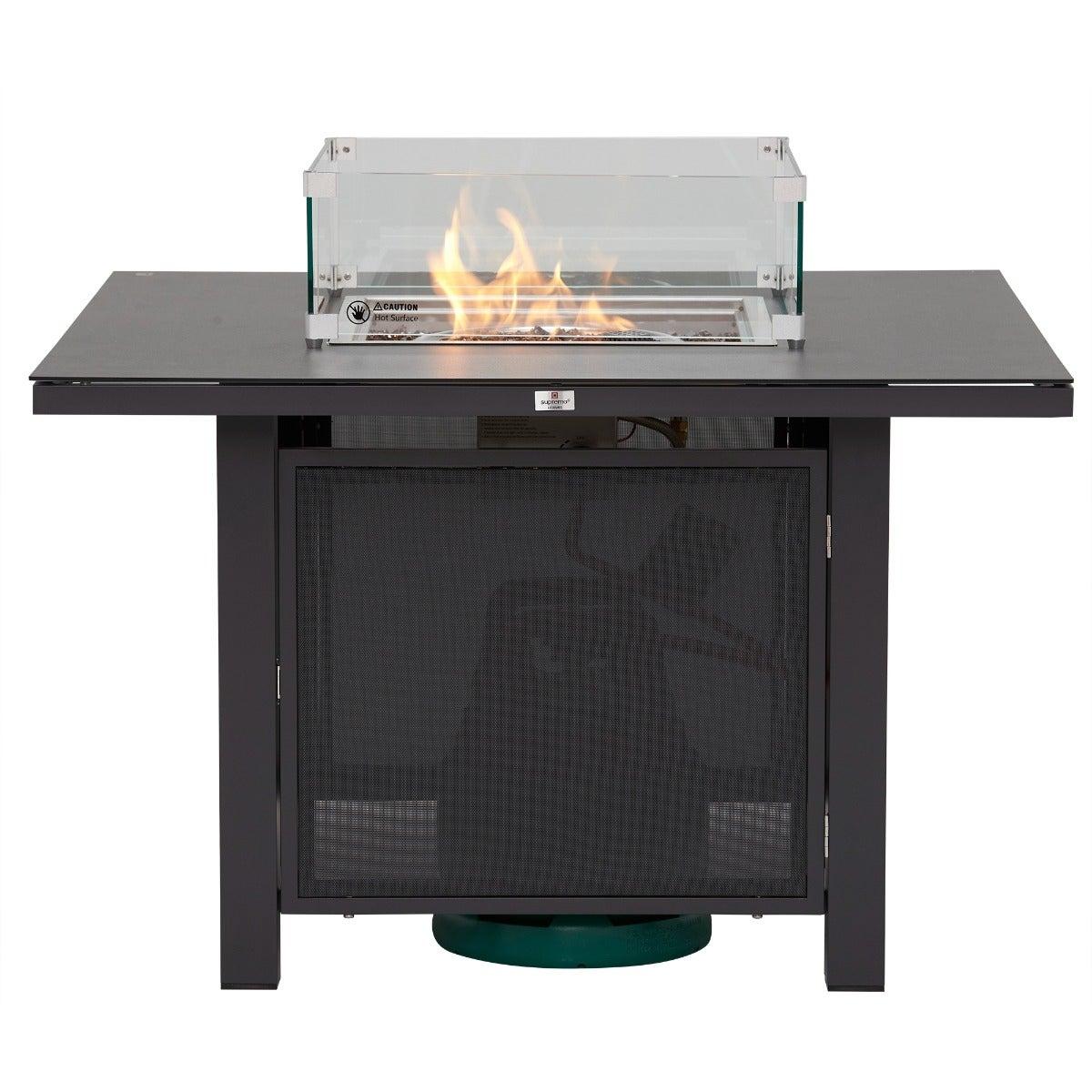 Rio Garden 4 Seater Square Firepit Set, Grey | Barker & Stonehouse – image 4