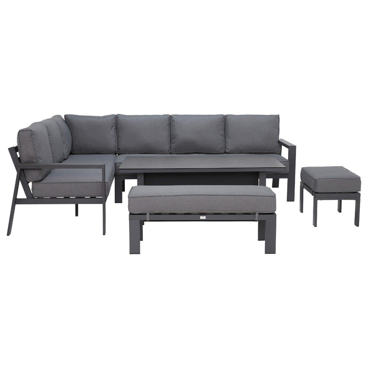 Rio L Shape Garden Corner Set, Grey | Barker & Stonehouse – image 2