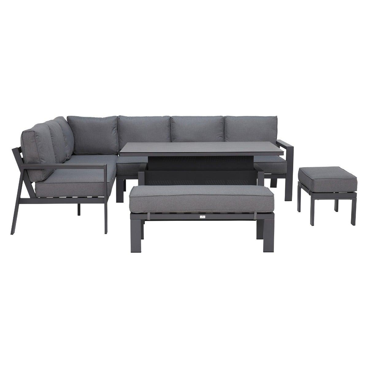 Rio L Shape Garden Corner Set, Grey | Barker & Stonehouse – image 3