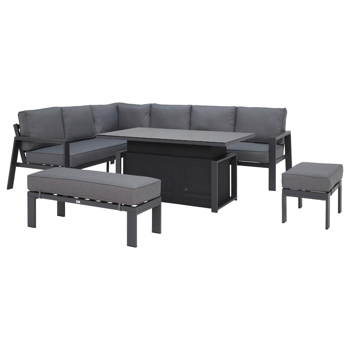 Rio L Shape Garden Corner Set, Grey | Barker & Stonehouse – image 4
