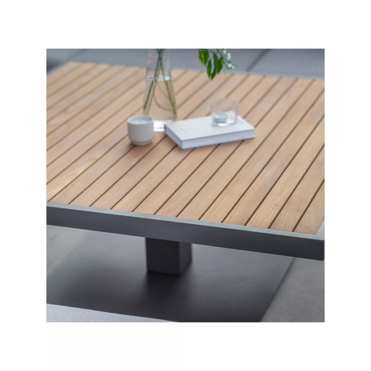 Bramblecrest Vilamoura 8-Seater L-Shape Square Garden Lounge Set with Height Adjustable Table, Anthracite – image 5