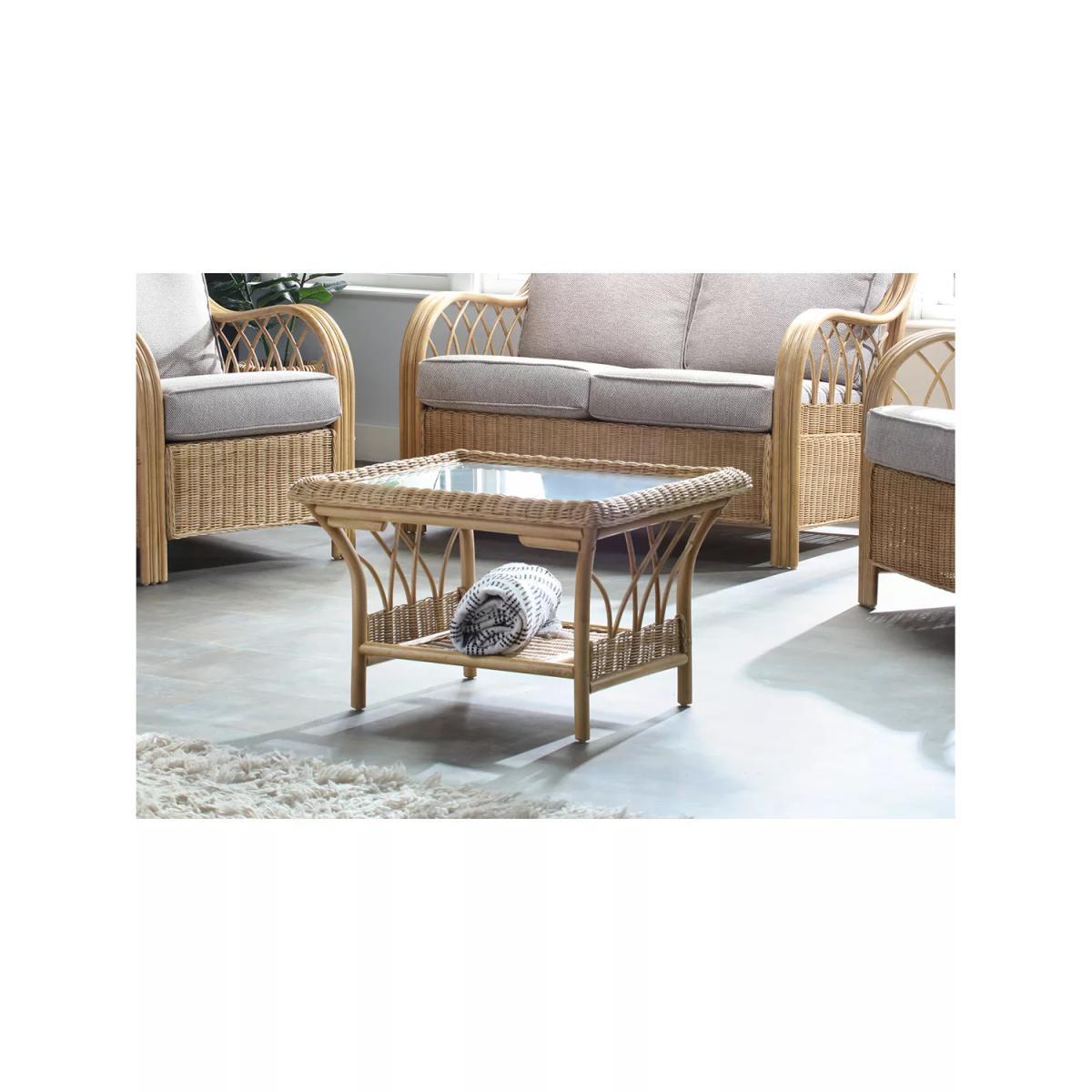Desser Viola Rattan 4-Seater Lounging Table & Chairs Set, Natural – image 4