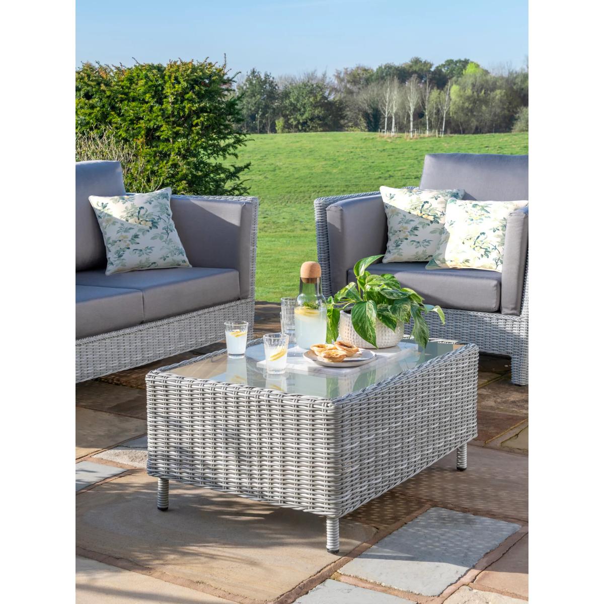 Daro Byron 3-Seater Garden Lounge Set, Grey Tissé/Sylvie – image 4