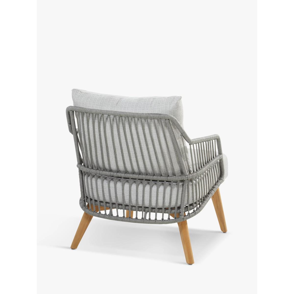 4 Seasons Outdoor Sempre 4-Seater Garden Lounging Set, FSC-Certfied (Teak Wood), Silver Grey – image 3