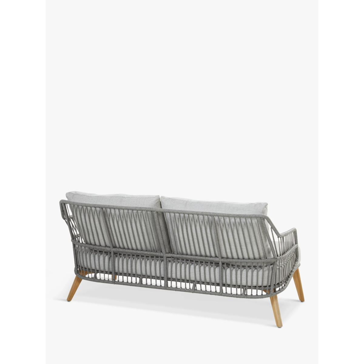 4 Seasons Outdoor Sempre 4-Seater Garden Lounging Set, FSC-Certfied (Teak Wood), Silver Grey – image 5