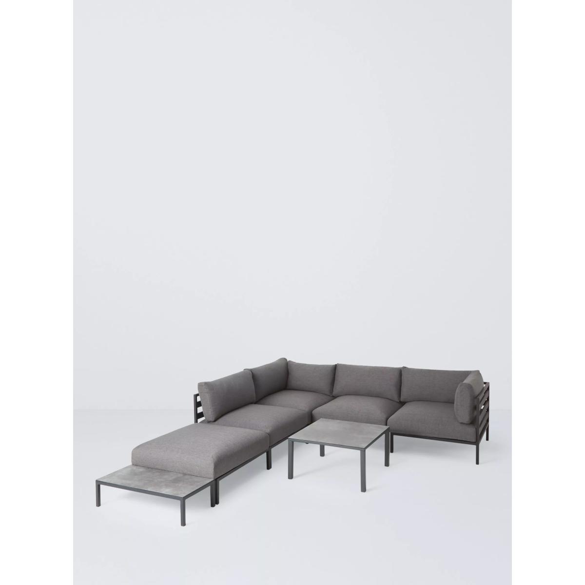 John Lewis Lena 5-Seater Modular Garden Lounge Set, Grey – image 2