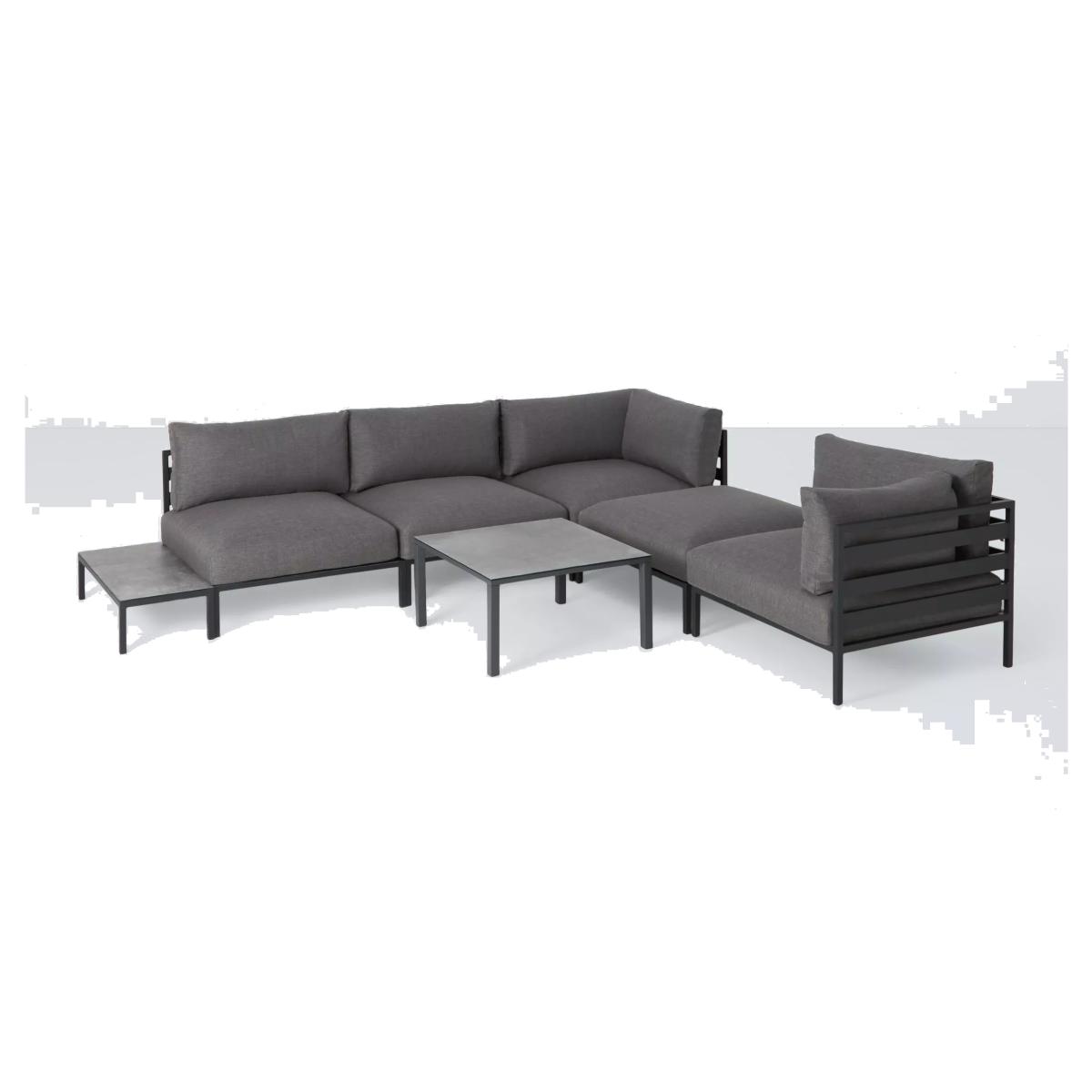 John Lewis Lena 5-Seater Modular Garden Lounge Set, Grey – image 1