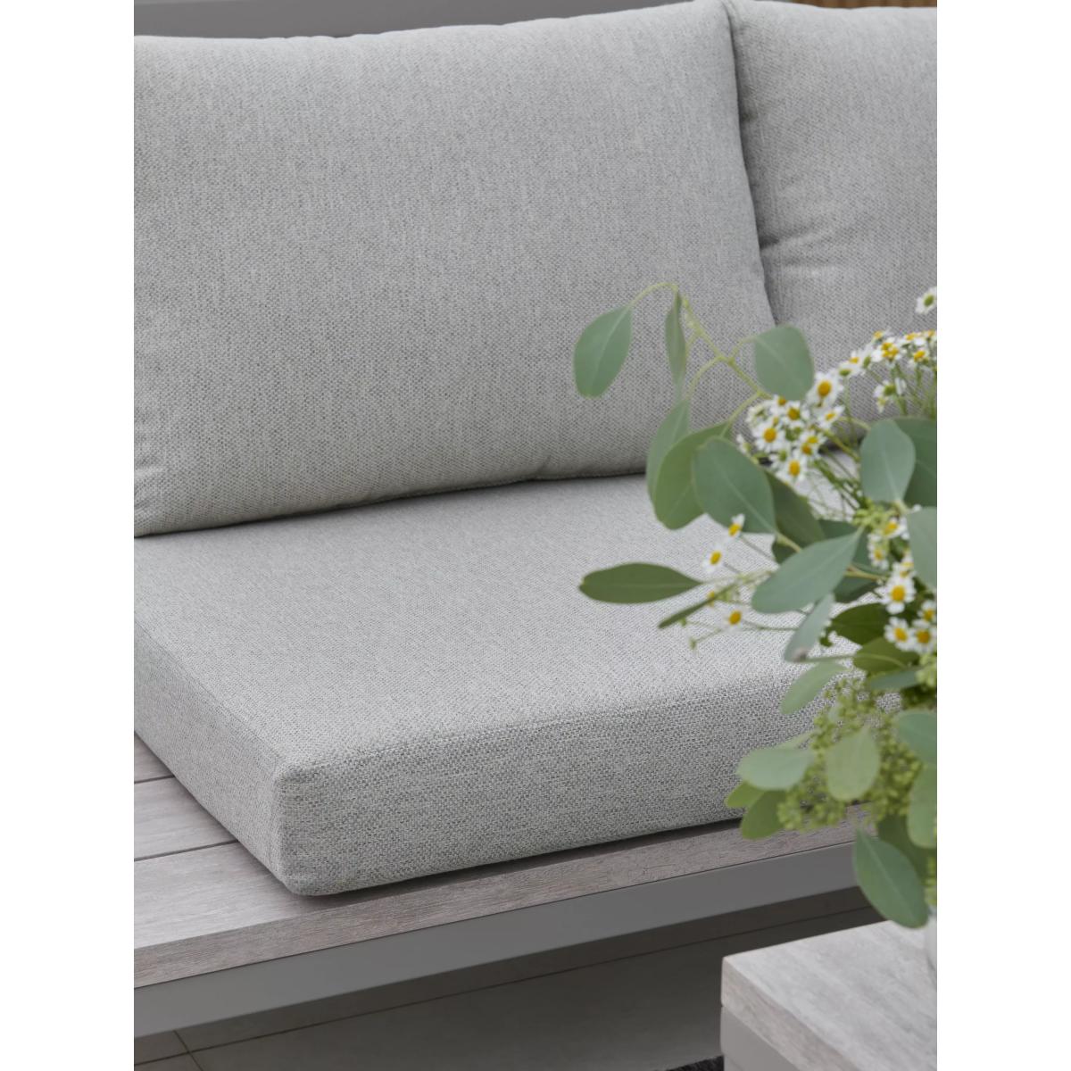 KETTLER Marina 6-Seater Corner Garden Dining/Lounge Set with Height Adjustable Table, Grey – image 7