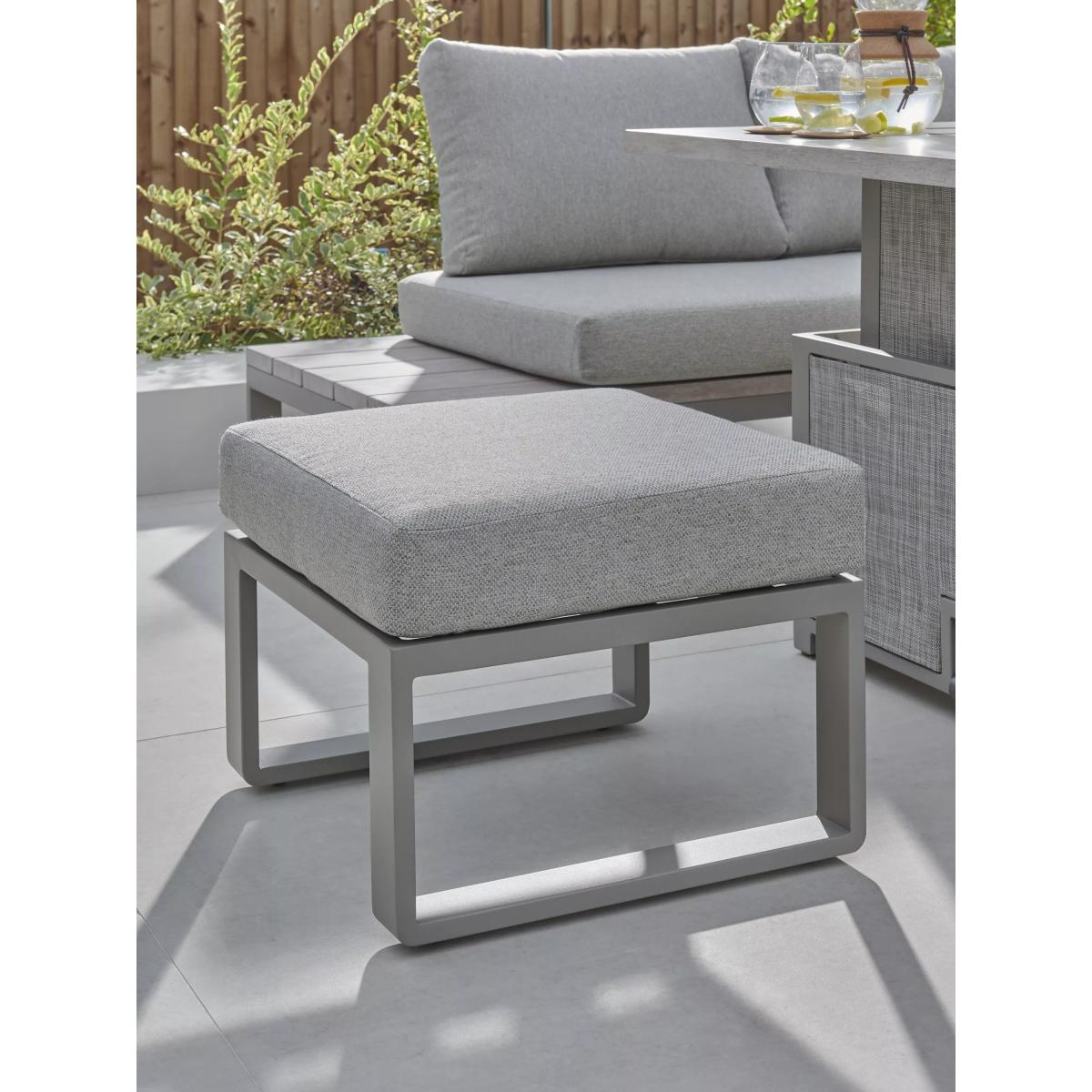 KETTLER Marina 6-Seater Corner Garden Dining/Lounge Set with Height Adjustable Table, Grey – image 10