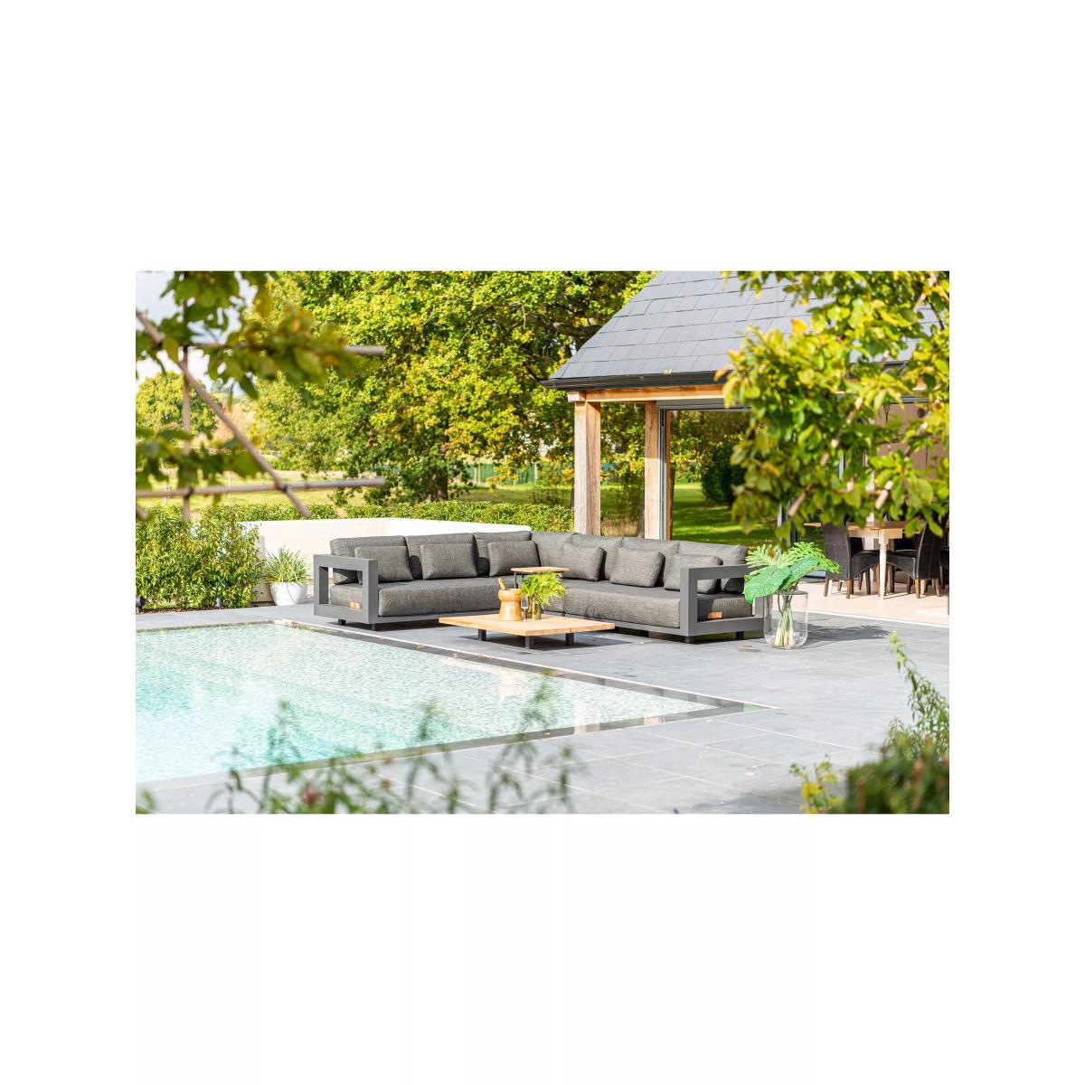 4 Seasons Outdoor Metropolitan 6-Seater Garden Lounging Table & Chairs Corner Set, Anthracite – image 2