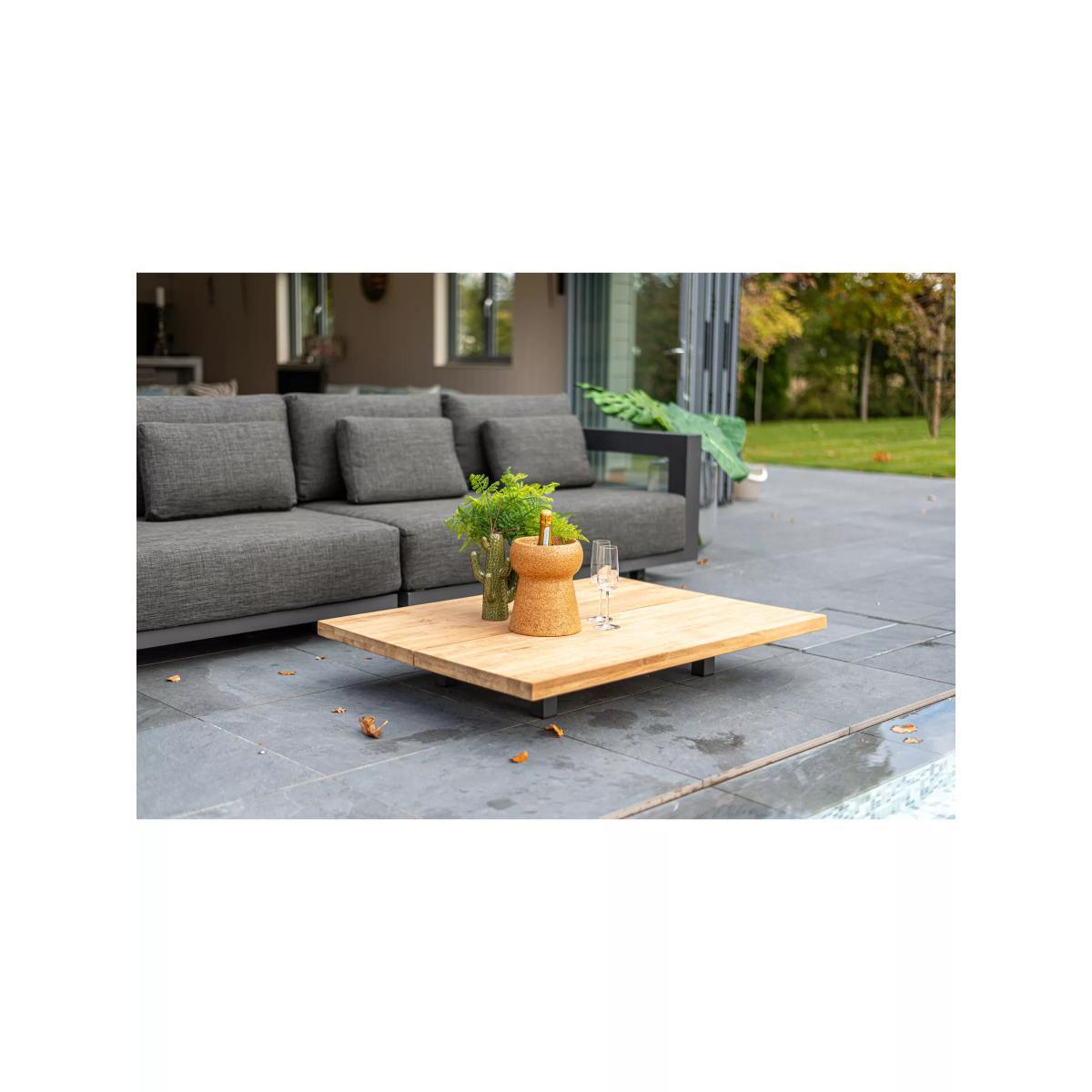 4 Seasons Outdoor Metropolitan 6-Seater Garden Lounging Table & Chairs Corner Set, Anthracite – image 5
