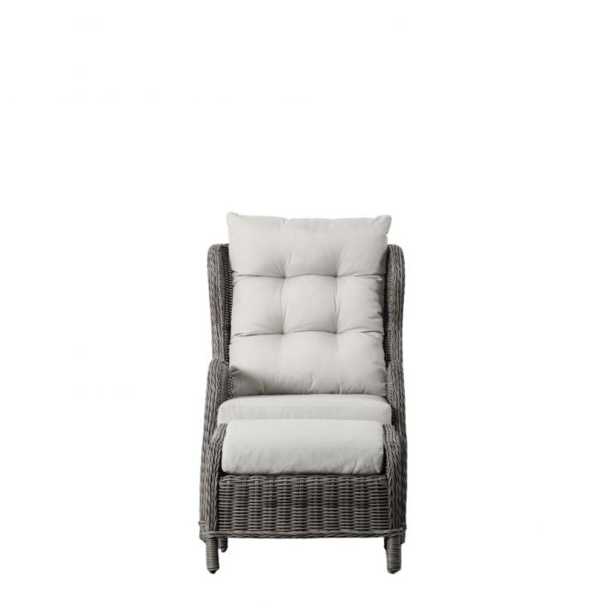 Stapleton Reclining Chair and Footstool Set - Grey – image 3
