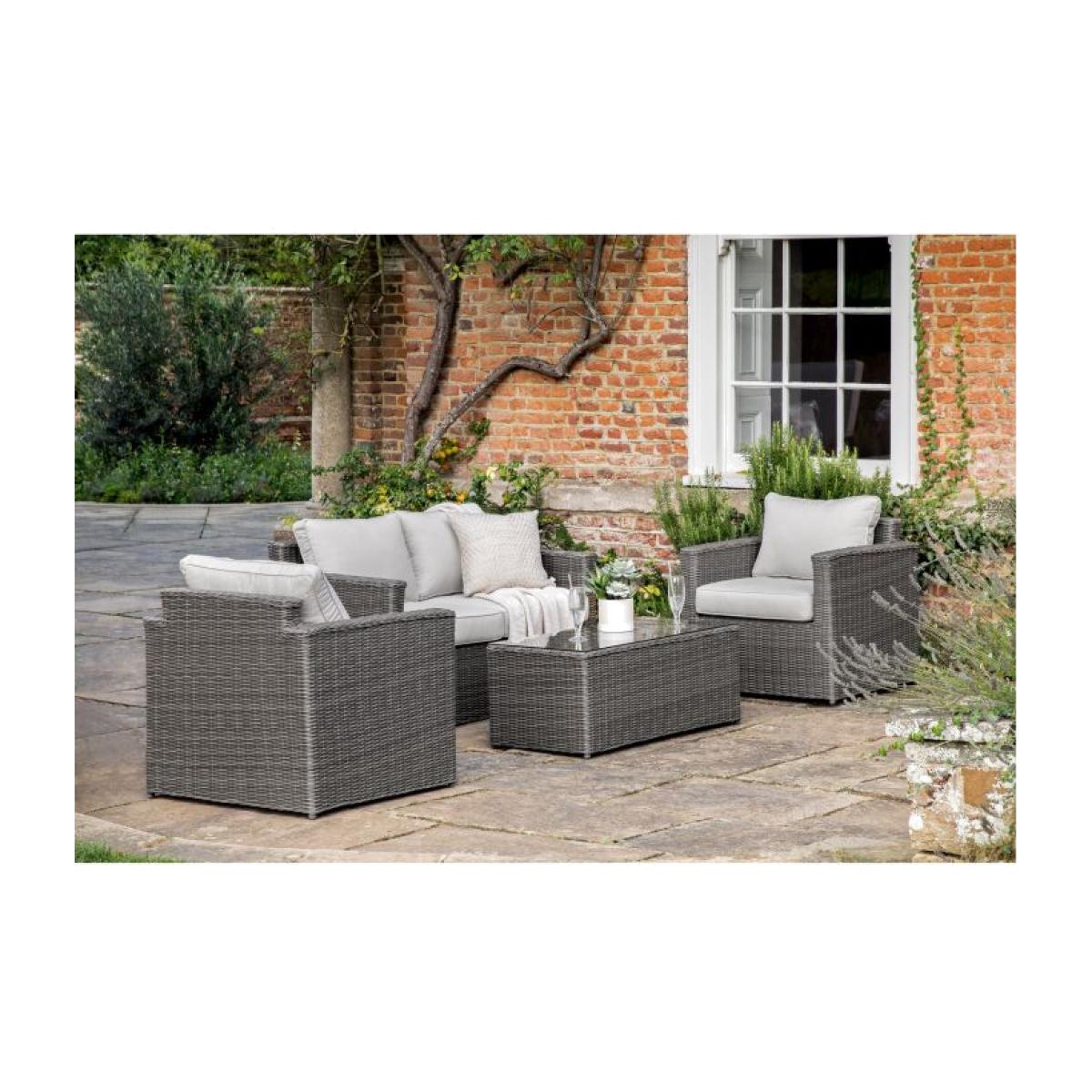 Compton Rattan Square Sofa Set - Grey – image 1