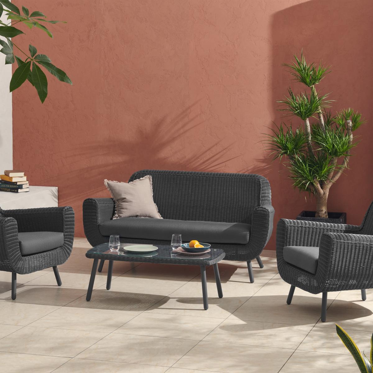 Jonah Garden Lounge Set, Dark Grey – image 2