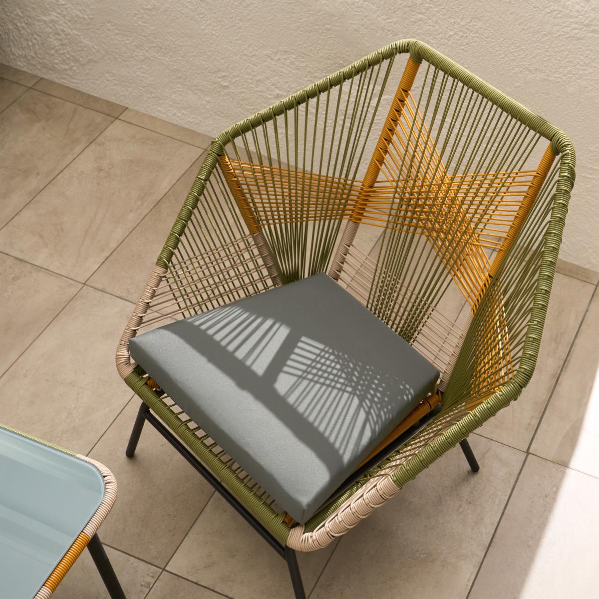 Copa Garden Lounge Set, Sage Green & Orange – image 3