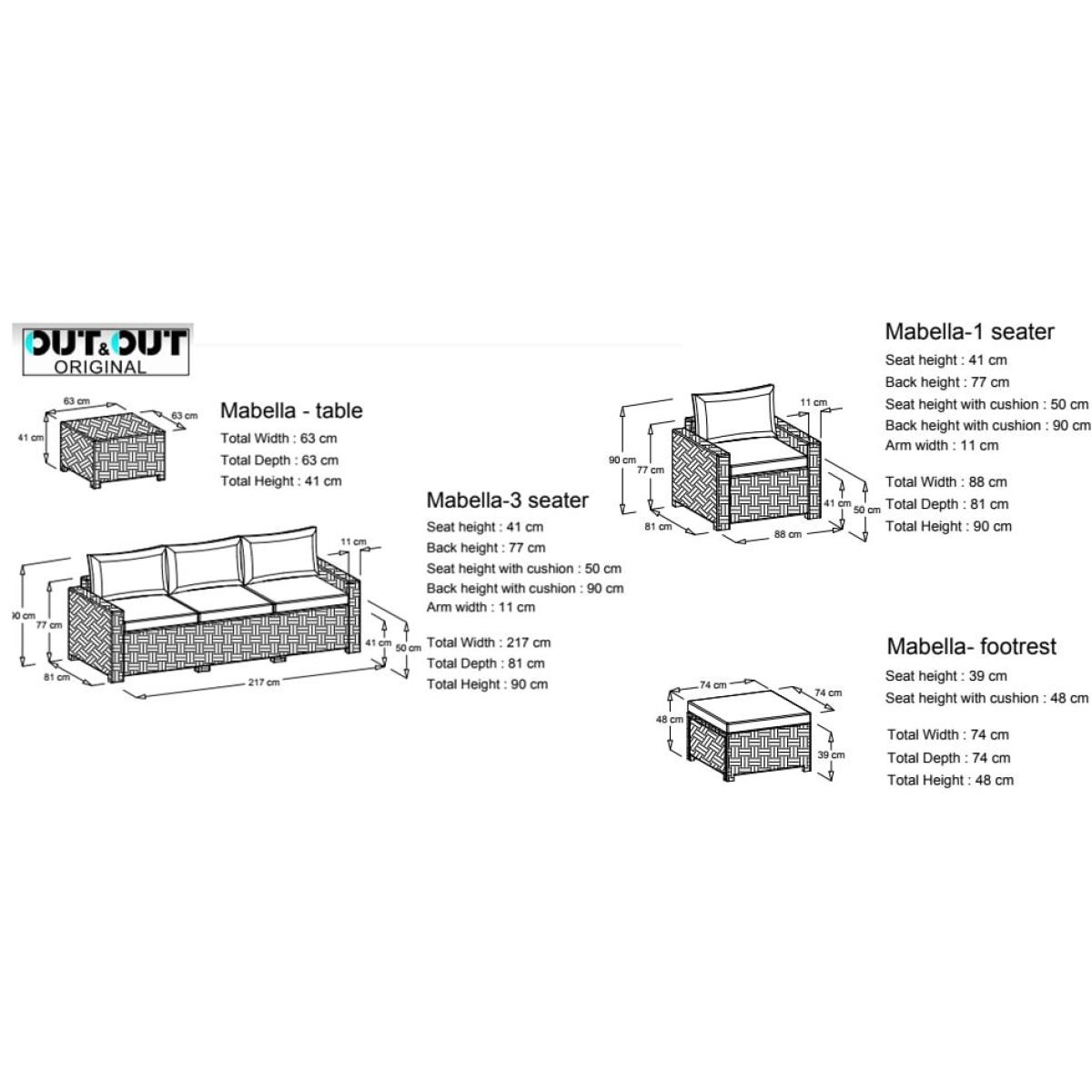 Marbella - Corner Lounge Set - 5 Seats – image 7