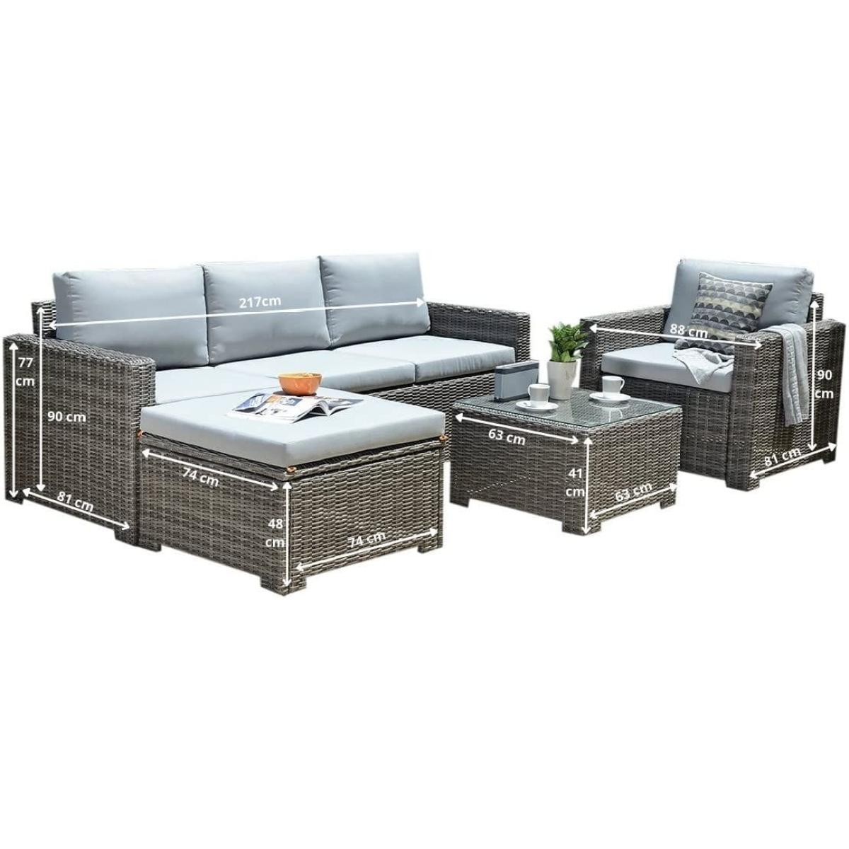 Marbella - Corner Lounge Set - 5 Seats – image 8
