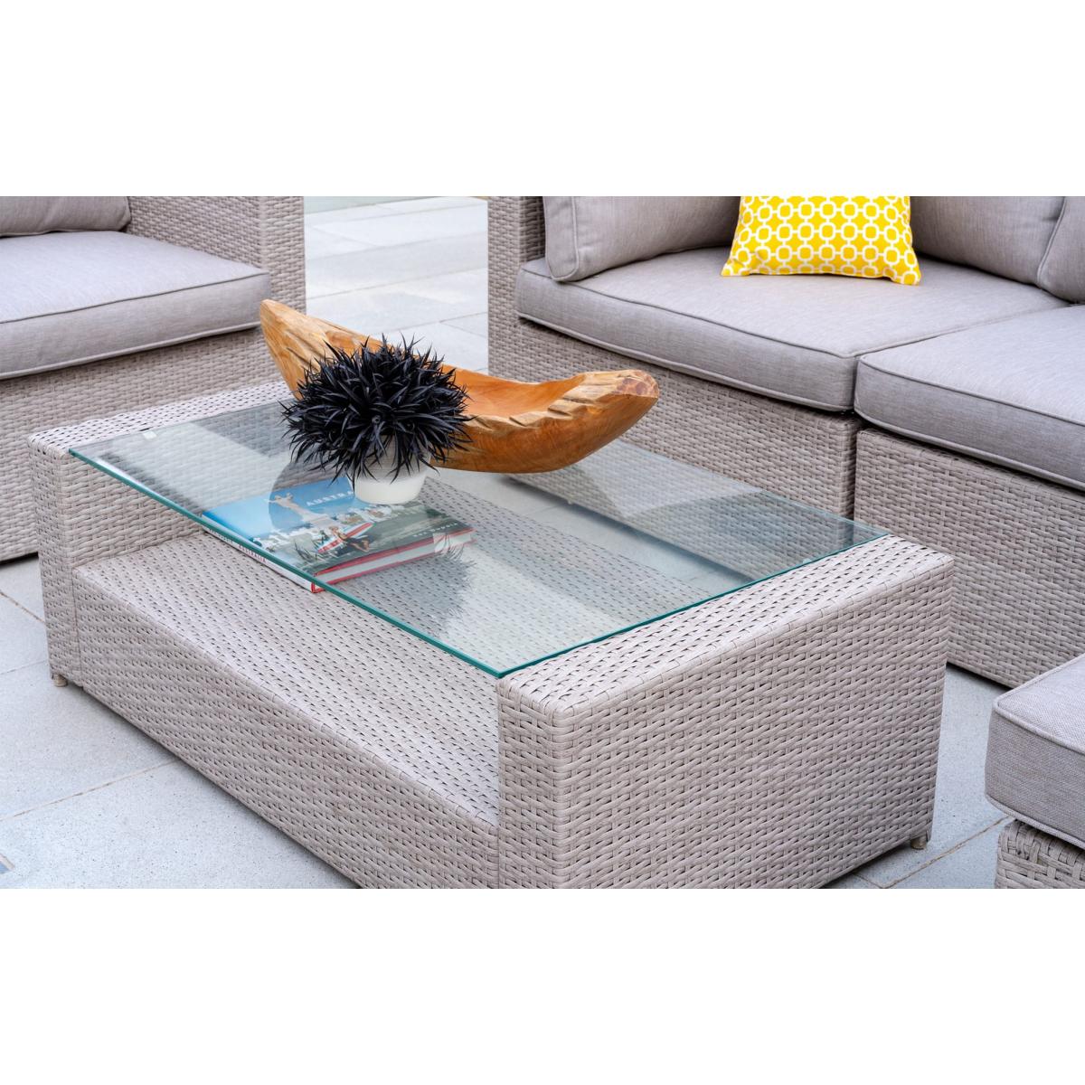 Porto – Rattan Corner Lounge Set – 7- Seats - Grey – image 3