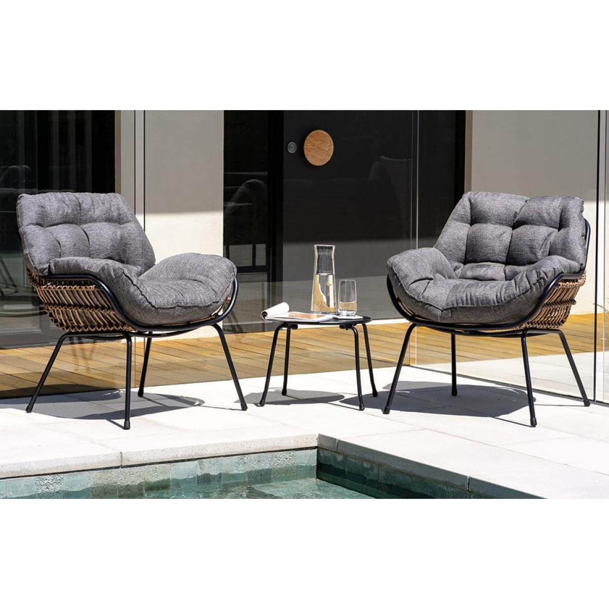 Cebu – Balcony Set – Grey – image 1