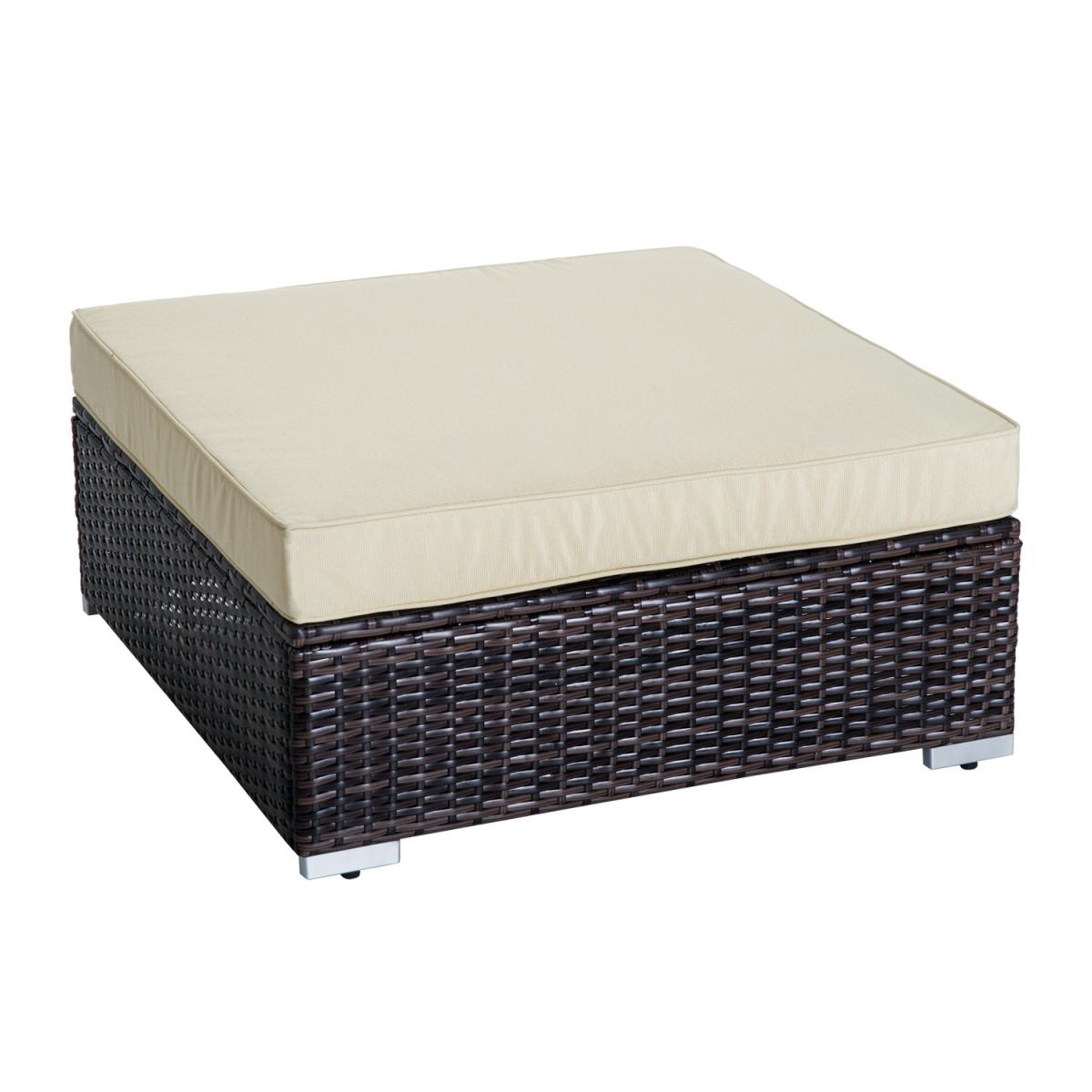 6 PCs Garden Rattan Furniture Set - Brown – image 3