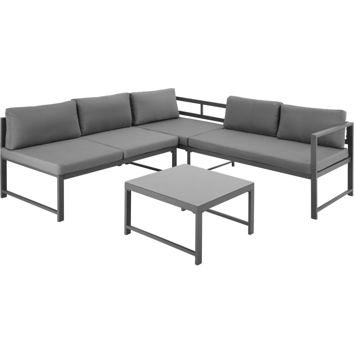 Garden Corner Sofa Set Faro 2 Sofas, 1 Table - Grey / Right-hand – image 4