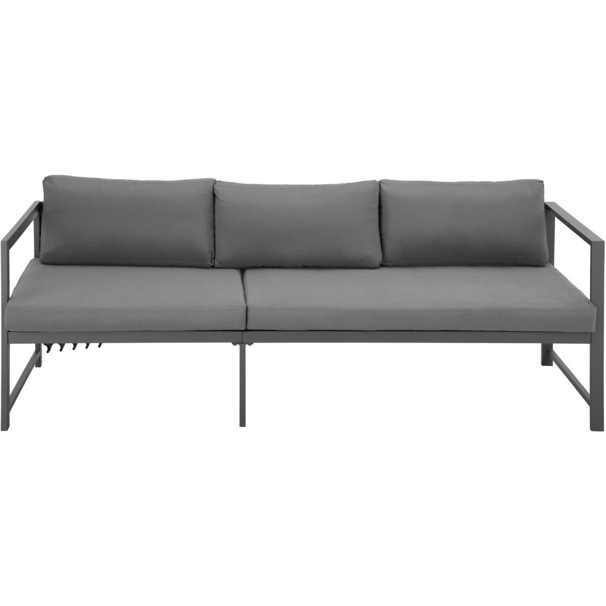 Garden Corner Sofa Set Faro 2 Sofas, 1 Table - Grey / Right-hand – image 8