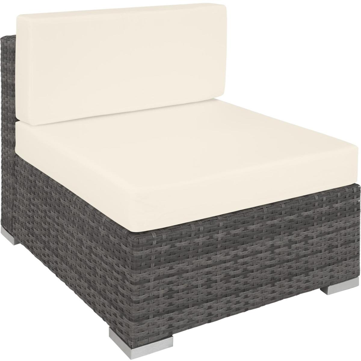 Rattan Garden Set Marbella 7 Seats 1 Table - Grey – image 3
