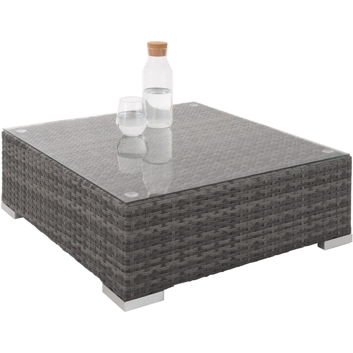 Rattan Garden Set Marbella 7 Seats 1 Table - Grey – image 6