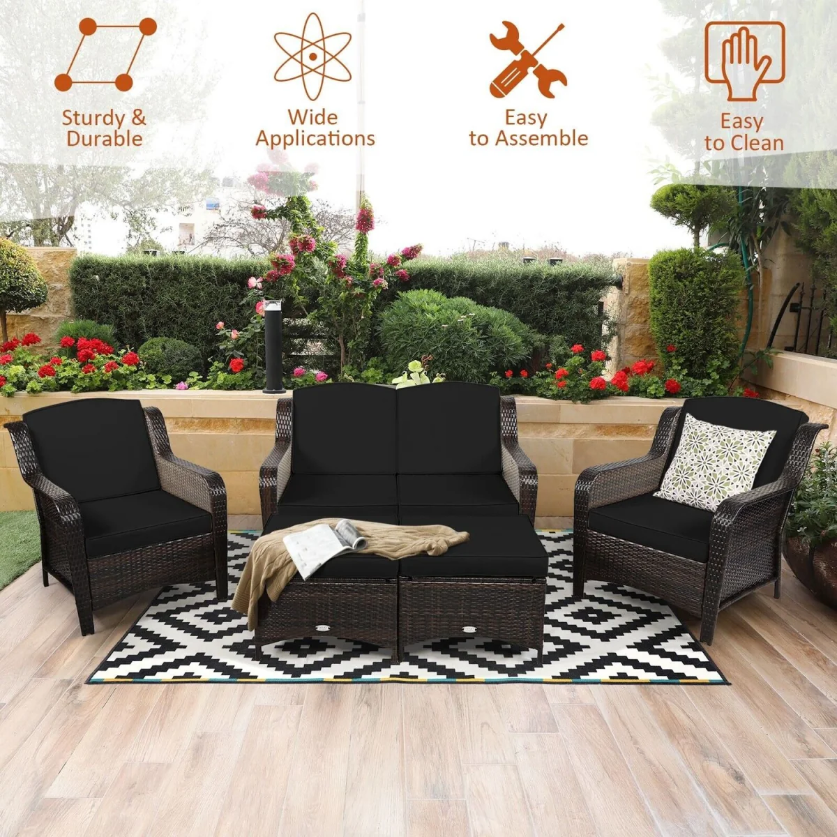 5 Pieces Patio Furniture Set – image 4
