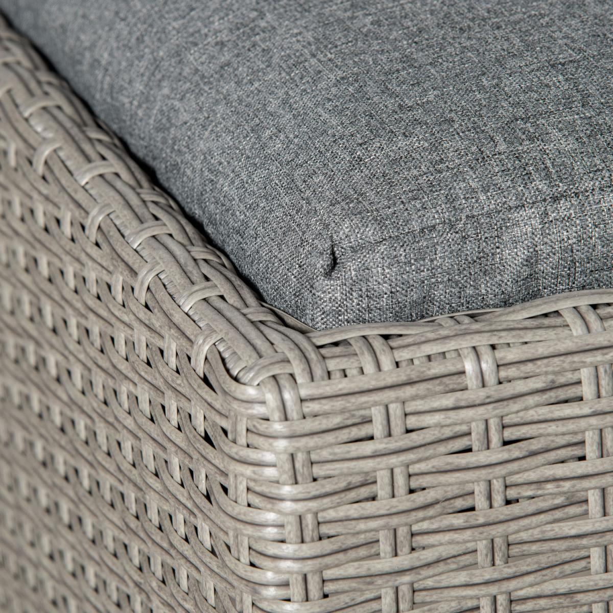 8 PCS Outdoor PE Rattan Sofa Set - Grey – image 5