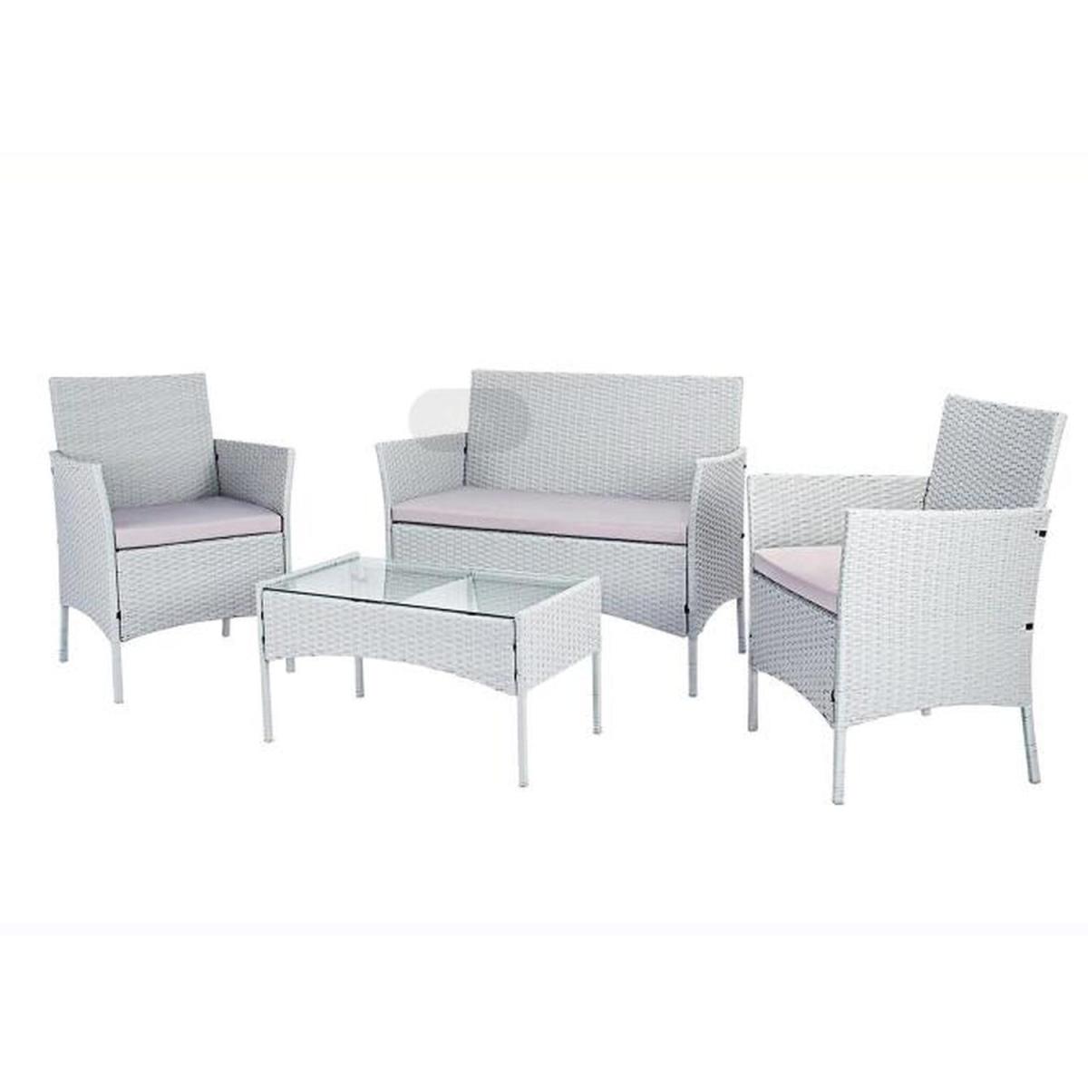 Outdoor Garden Rattan Furniture Set 4 Styles - Grey / 60 x 60 x 35cm – image 7