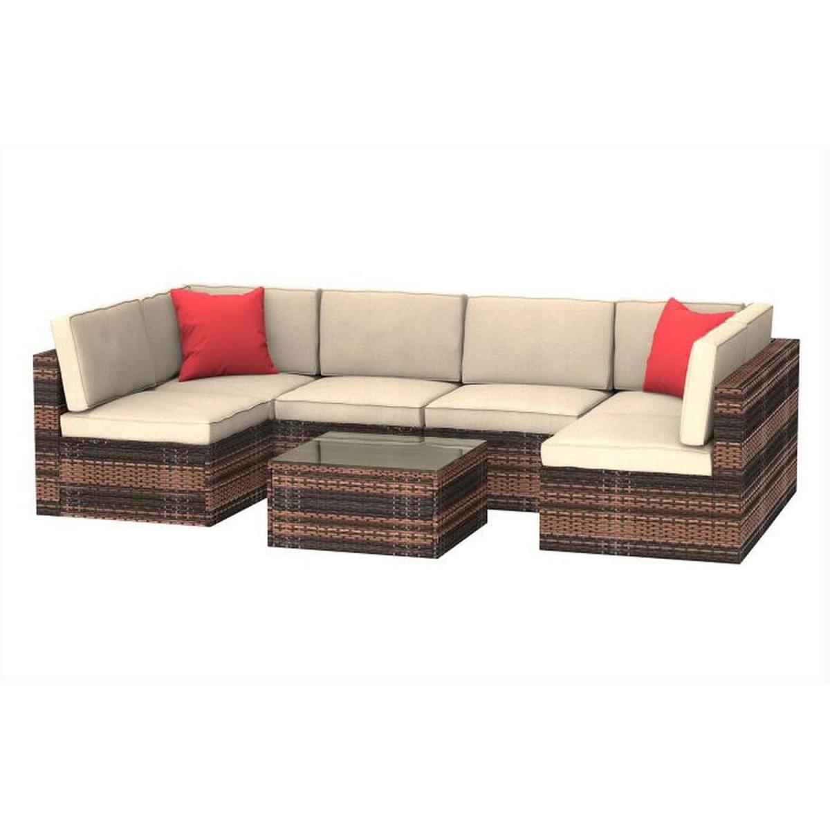 Outdoor Garden Rattan Furniture Set 4 Styles - Grey / 60 x 60 x 35cm – image 10