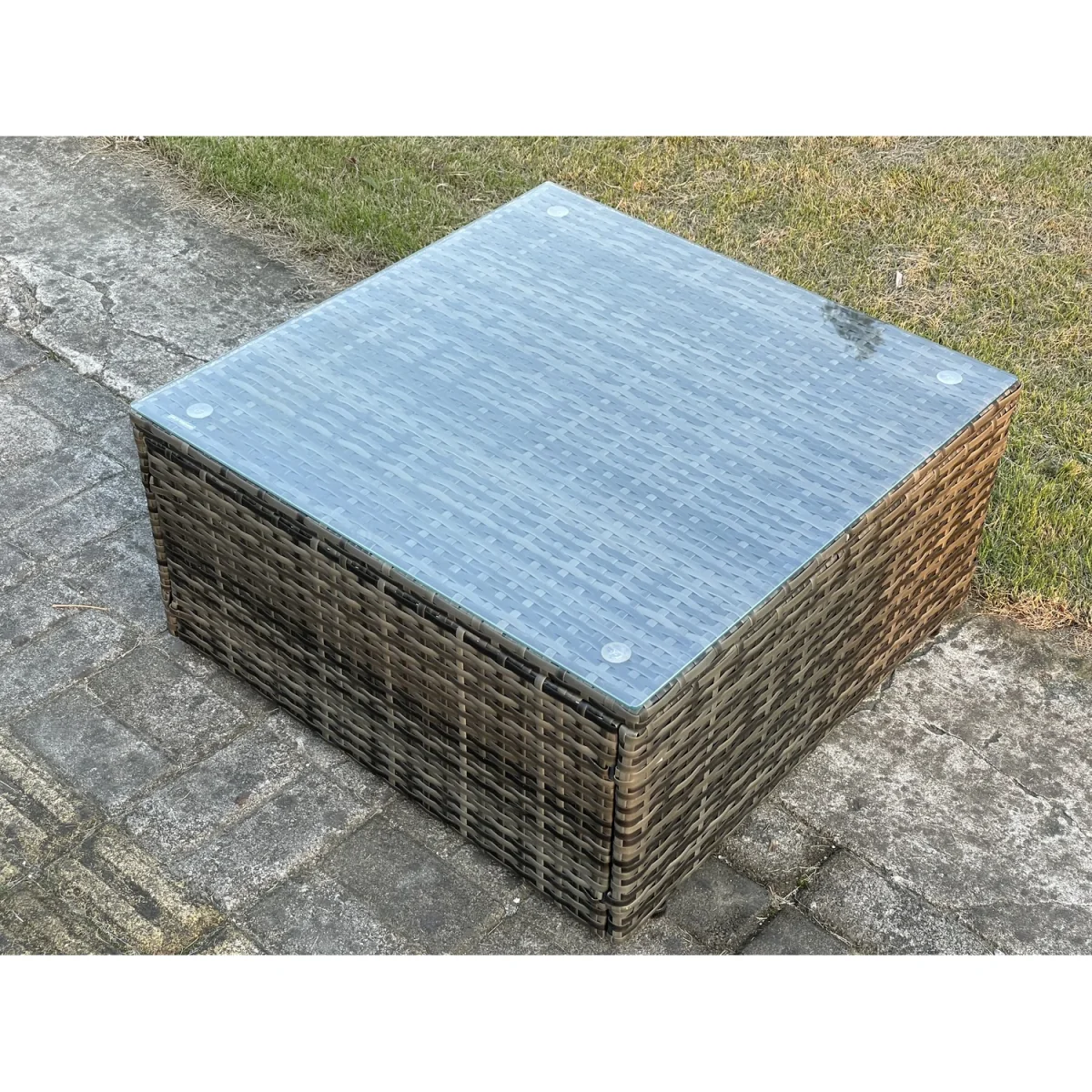 Fimous 6-Piece PE Rattan Outdoor Sofa Set, Dark Grey Mixed. - Dark Grey Mixed – image 4