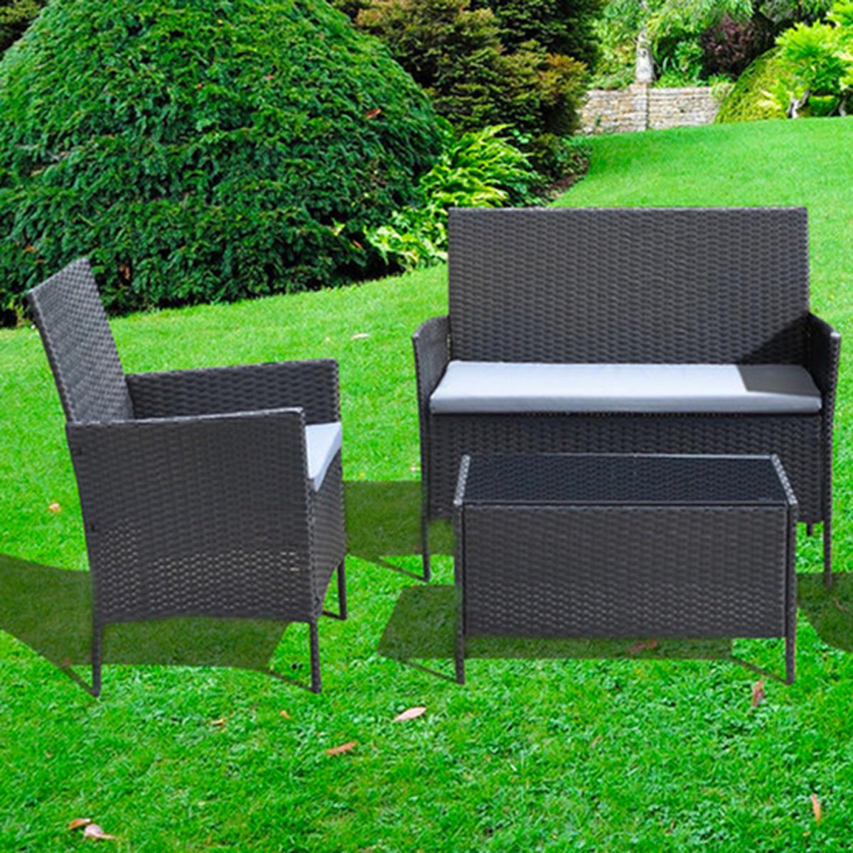 4-Seater Marylebone Rattan Set - Brown – image 2
