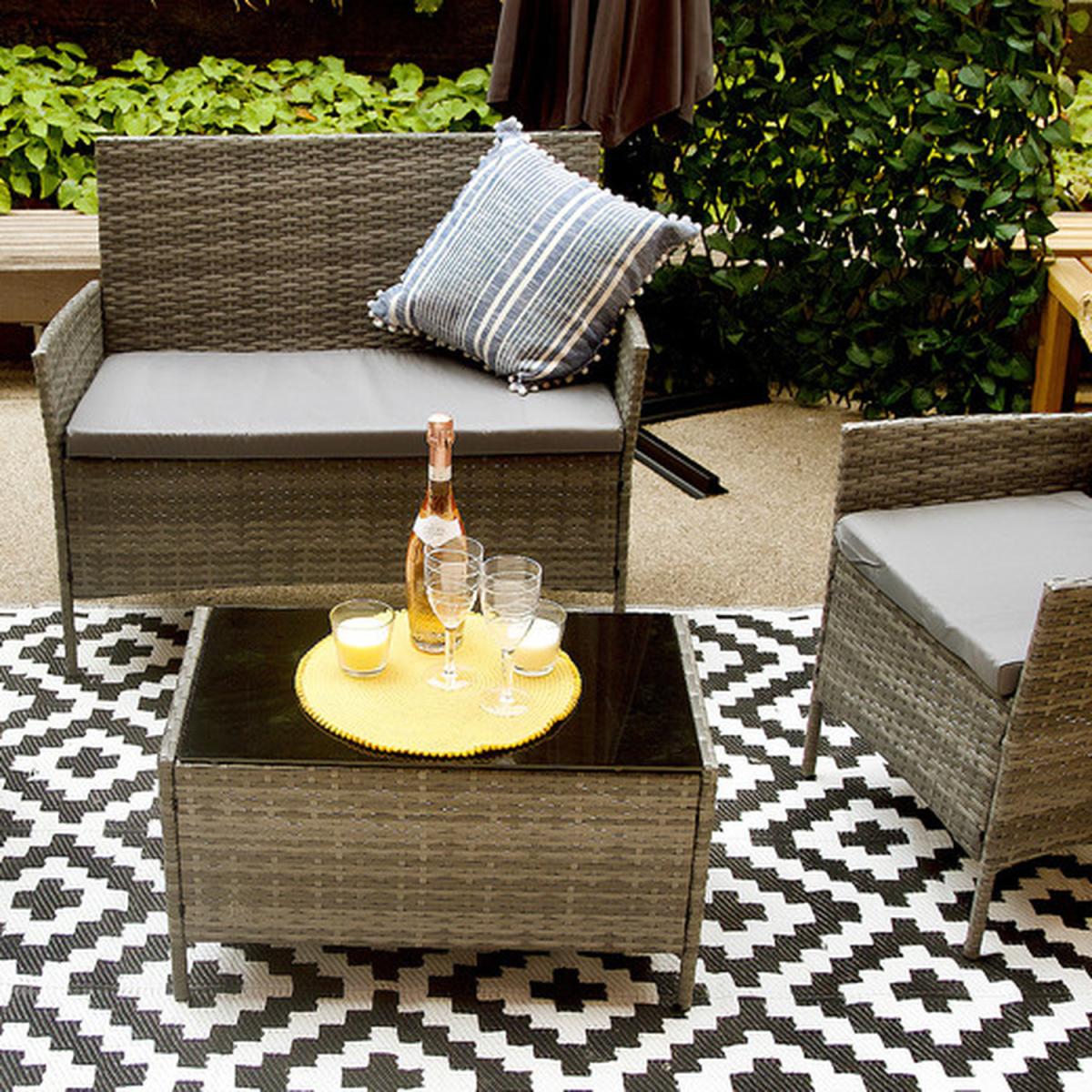 4-Seater Marylebone Rattan Set - Brown – image 4