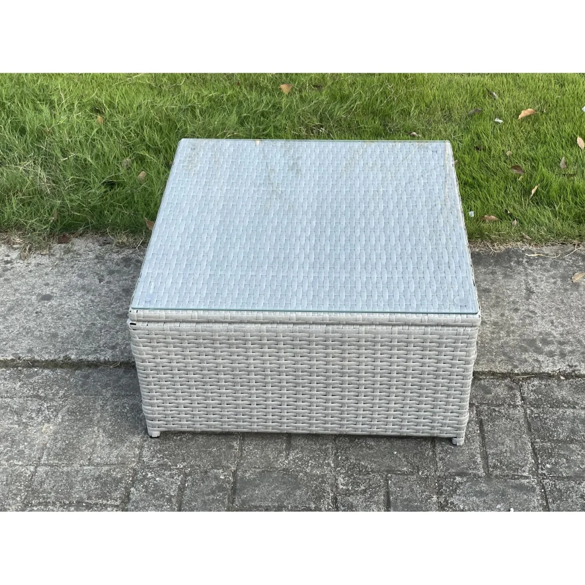 8 Seater Light Grey Outdoor PE Rattan Garden Furniture Set Wicker Sofa Set - Light Grey Mixed – image 2