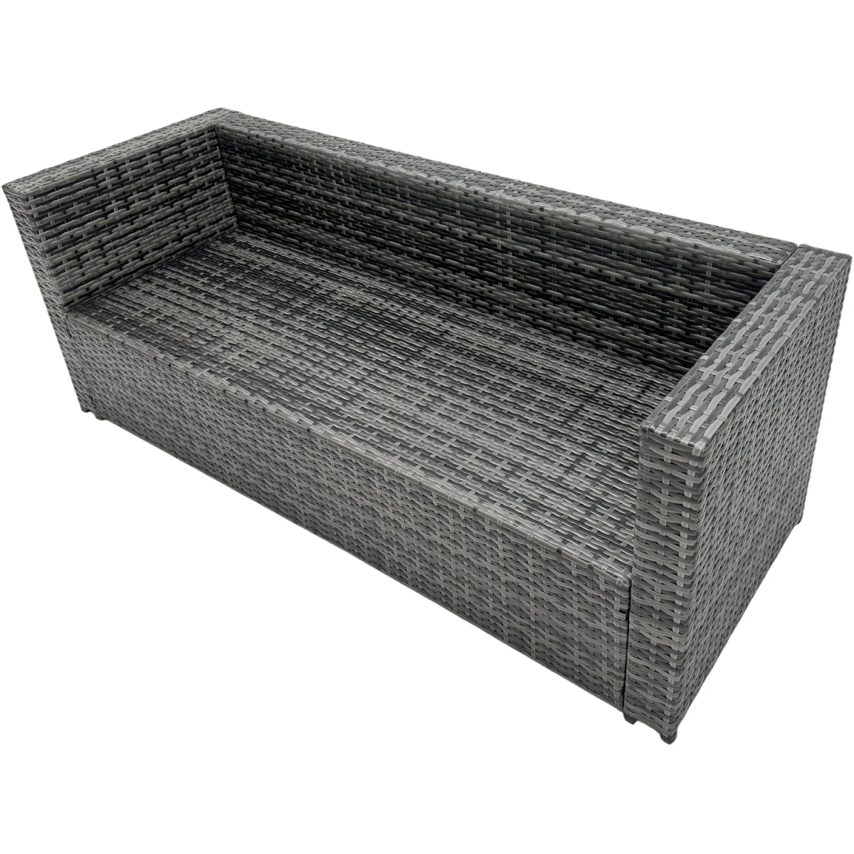 Fimous 7 Seater Outdoor Rattan Sofa Set Dark Grey Mixed - Dark Grey Mixed – image 4