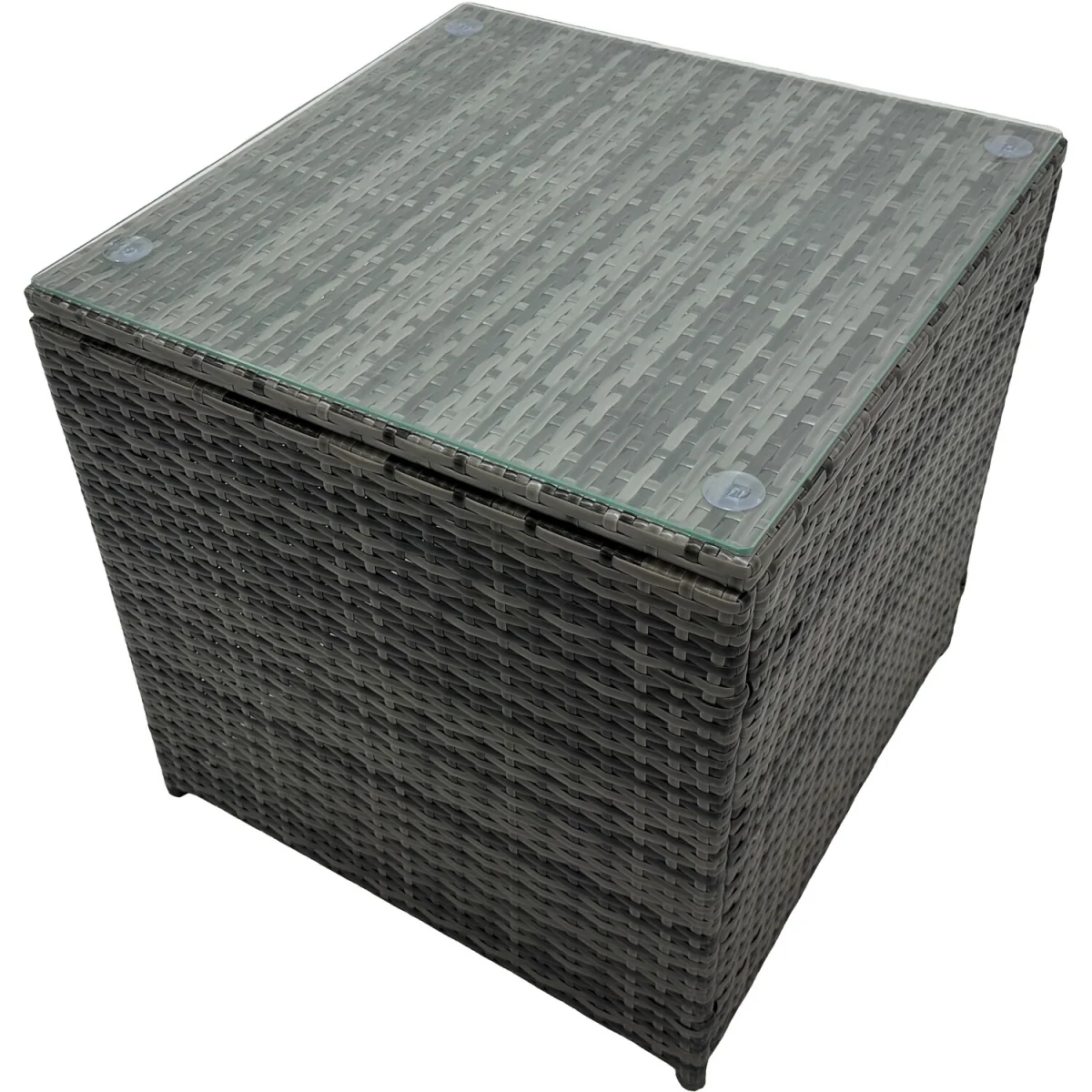 Fimous 13-Seater Outdoor Rattan Sofa Set with Coffee Table and Stools Dark Grey - Dark Grey – image 2