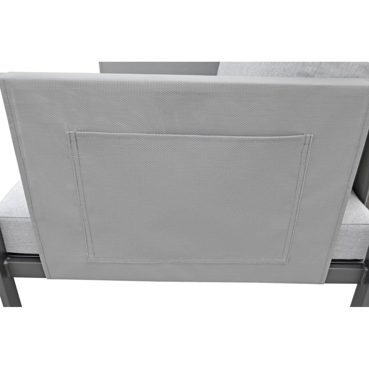 Sicily 5 Piece Sofa Set - Grey – image 9