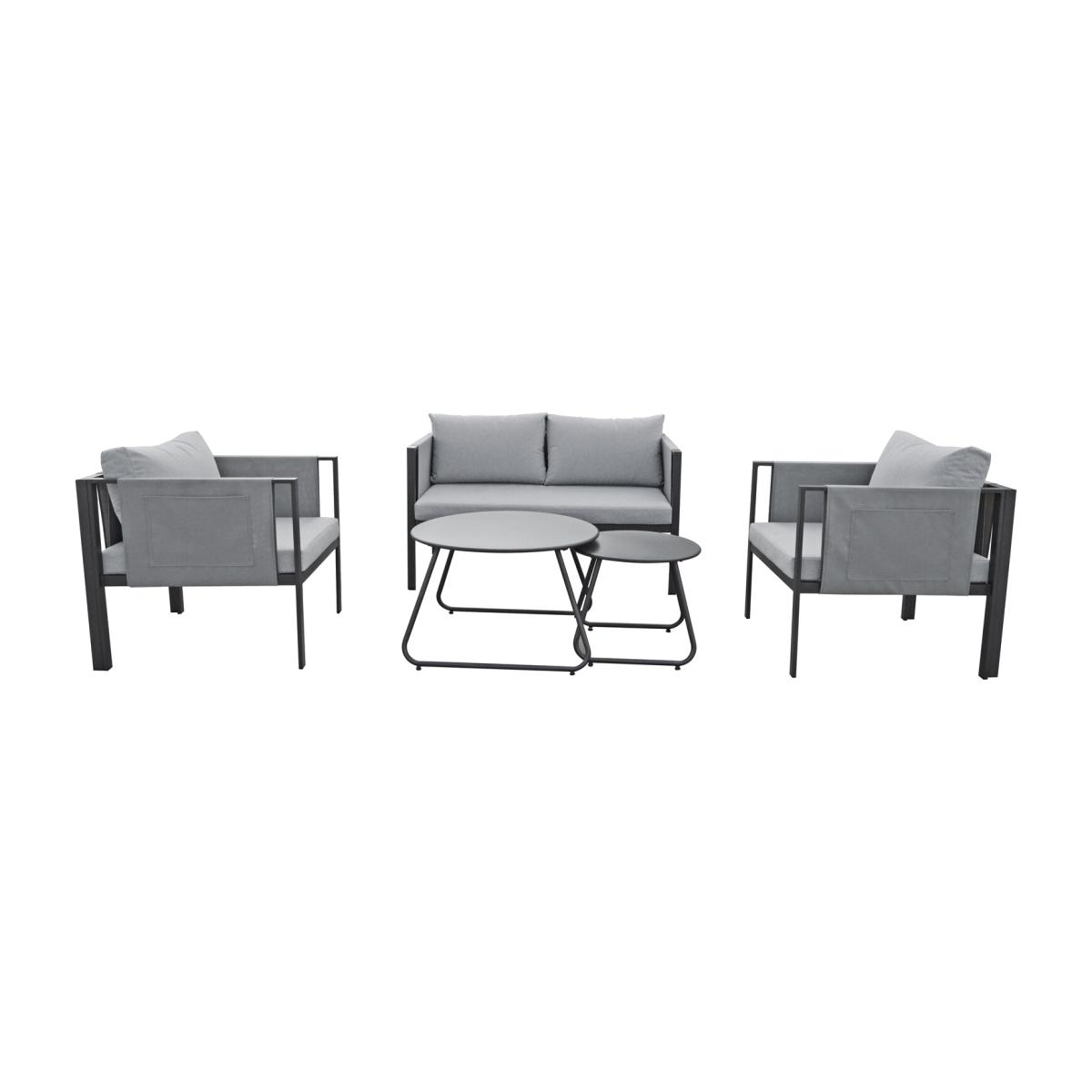 Sicily 5 Piece Sofa Set - Grey – image 1