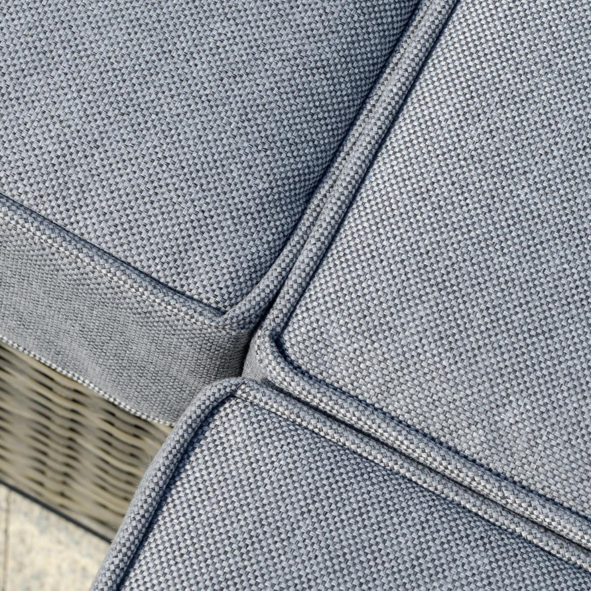 4 Pieces Outdoor PE Rattan Sofa Set, Patio Wicker Sectional Conversation - Grey – image 4