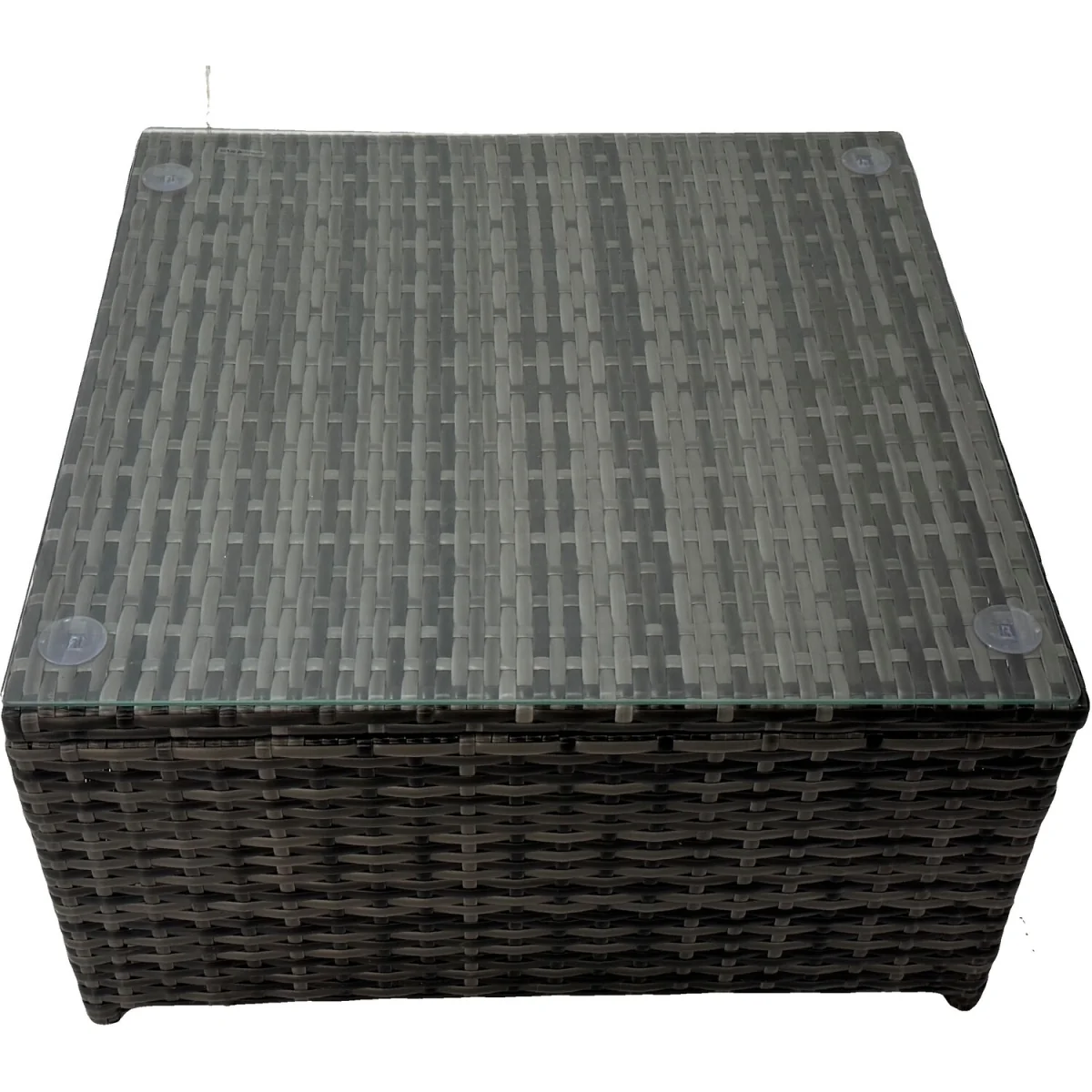 Fimous 9-Seater Dark Grey Rattan Garden Corner Sofa Set with Coffee and Side Table. - Dark Grey – image 3