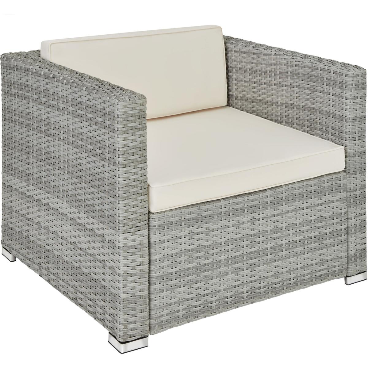 Garden Corner Sofa Set Pisa 5 Seats 1 Table - Light Grey – image 9