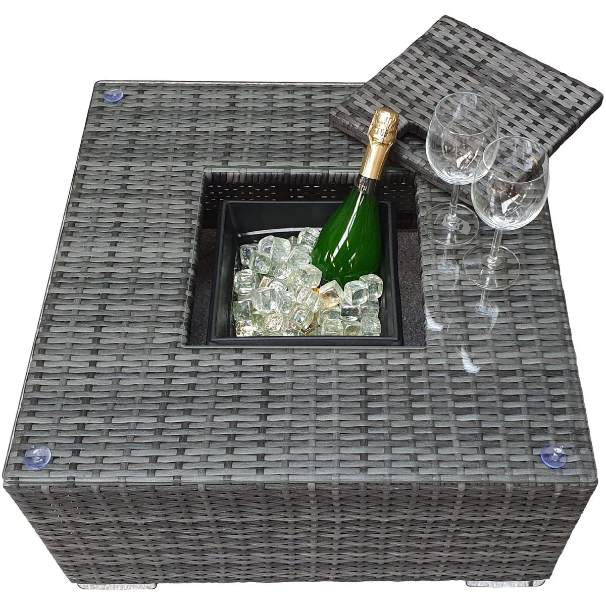 Georgia corner in grey with ice bucket (0311) - Grey – image 9