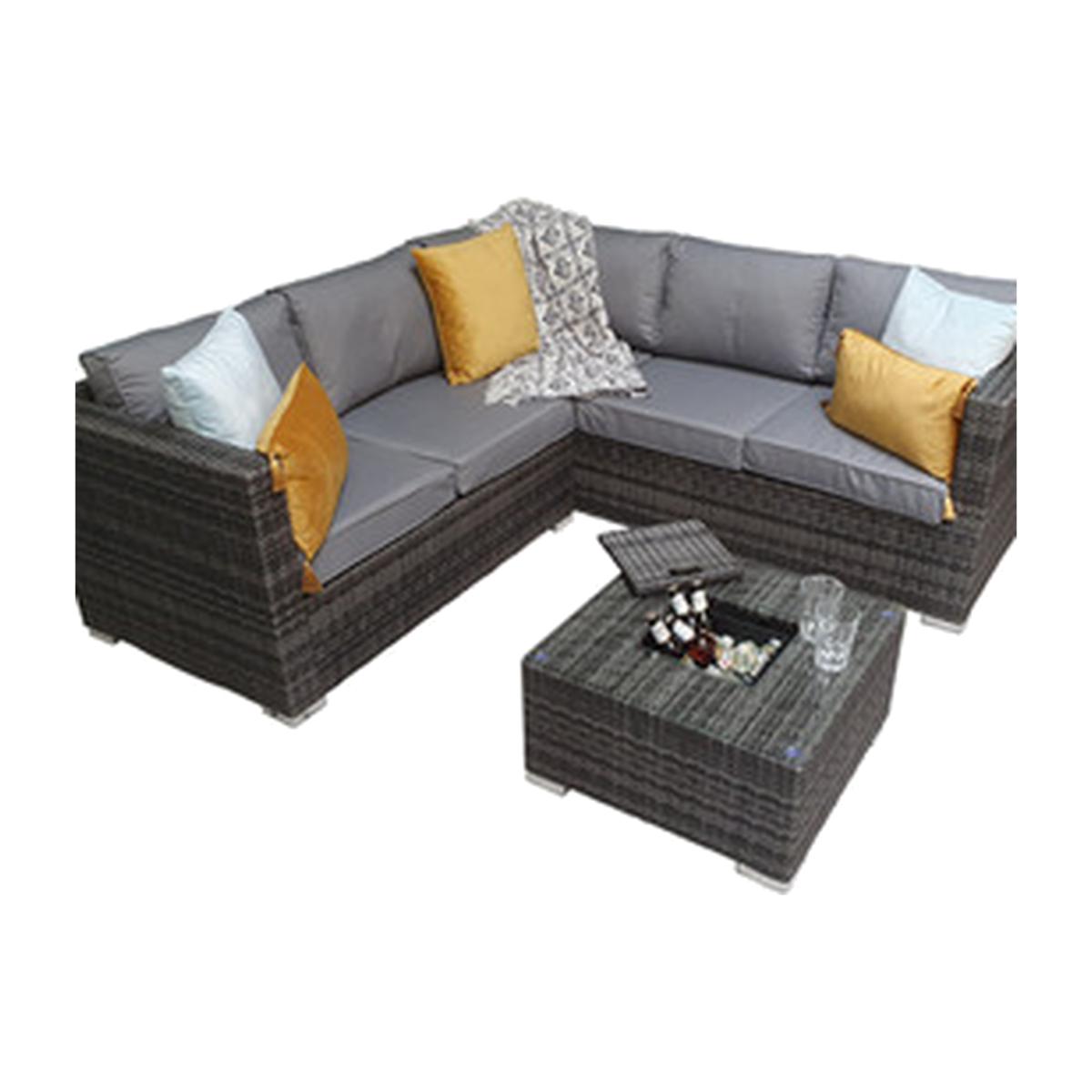 Georgia corner in grey with ice bucket (0311) - Grey – image 1
