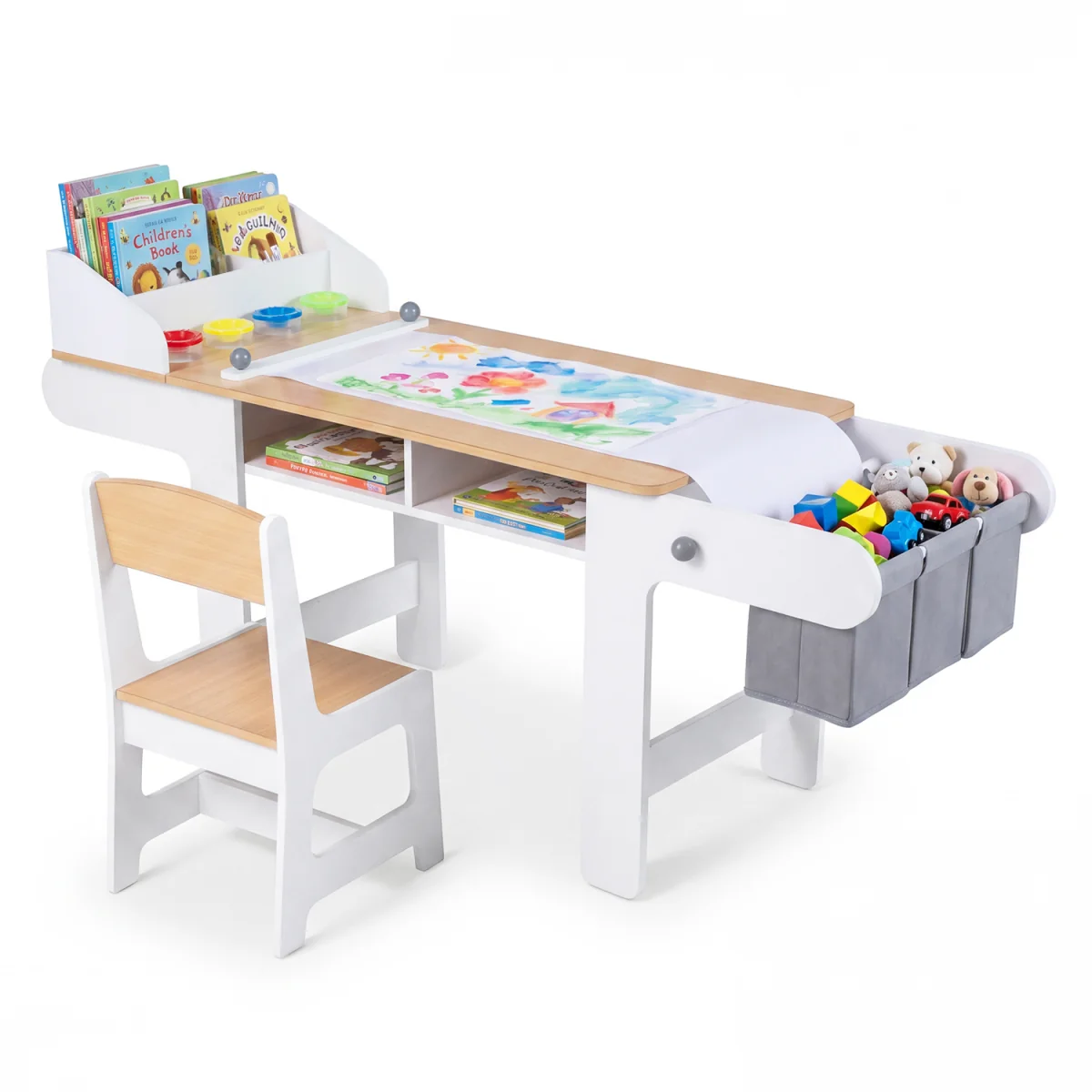 Kids Art Table and Chair - Grey – image 2